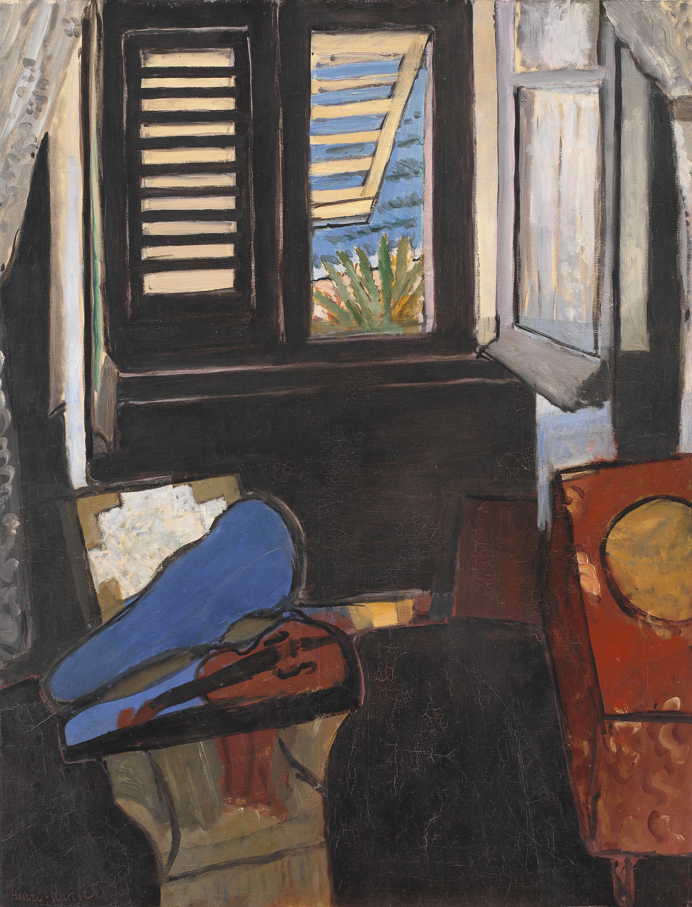 Interiør med violin