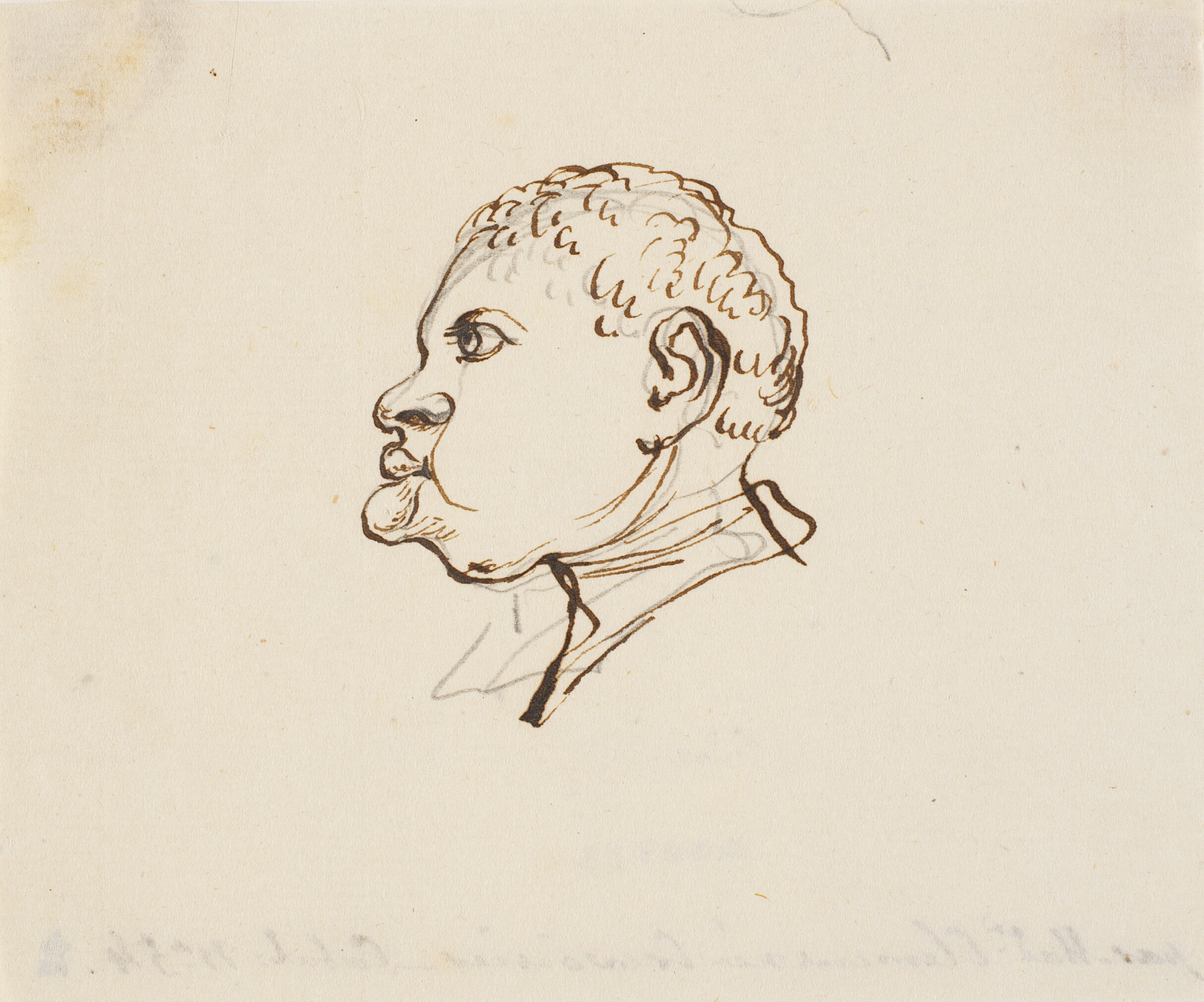 Karikatur af en sort afrikaner