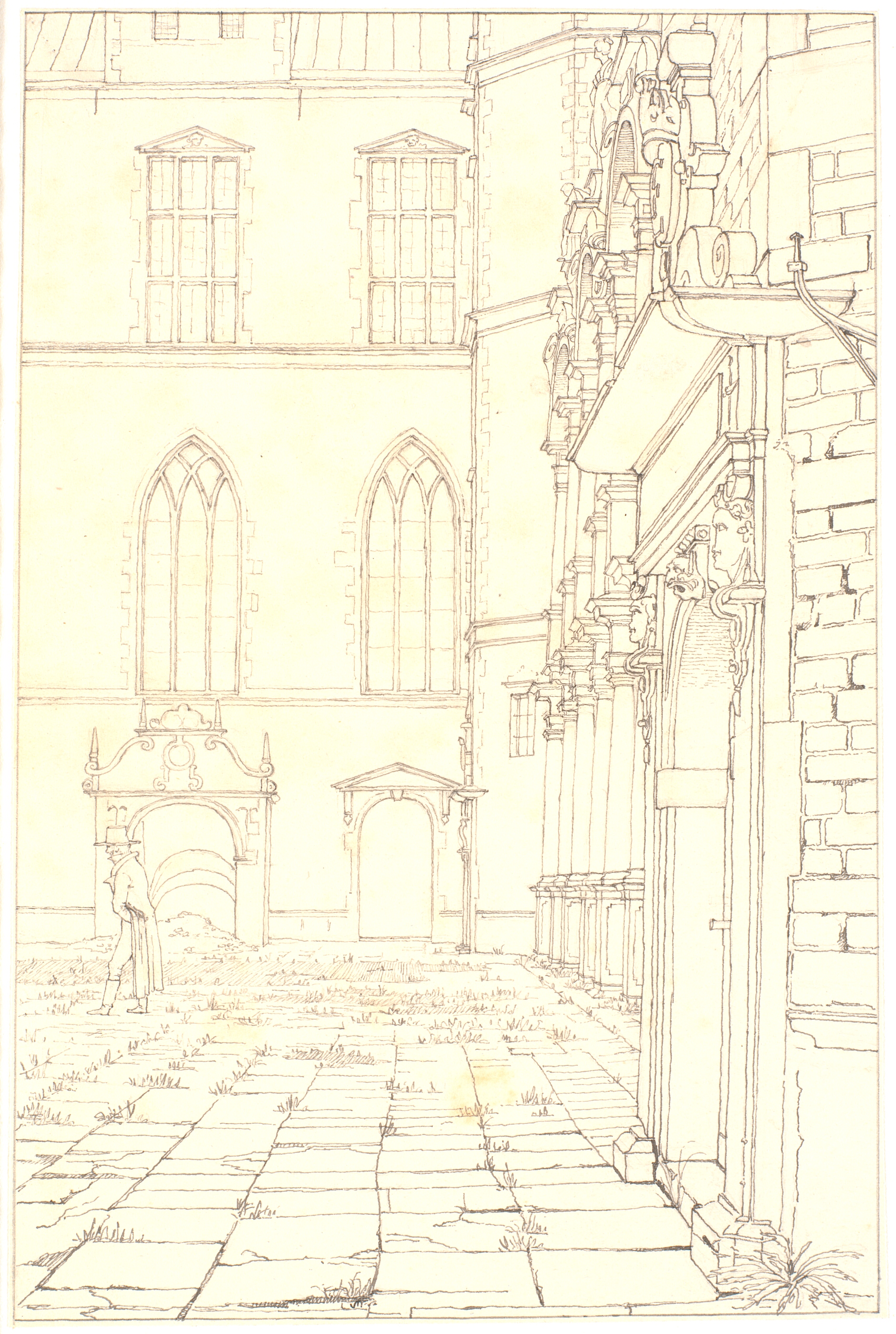 Parti af Frederiksborg Slotsgård