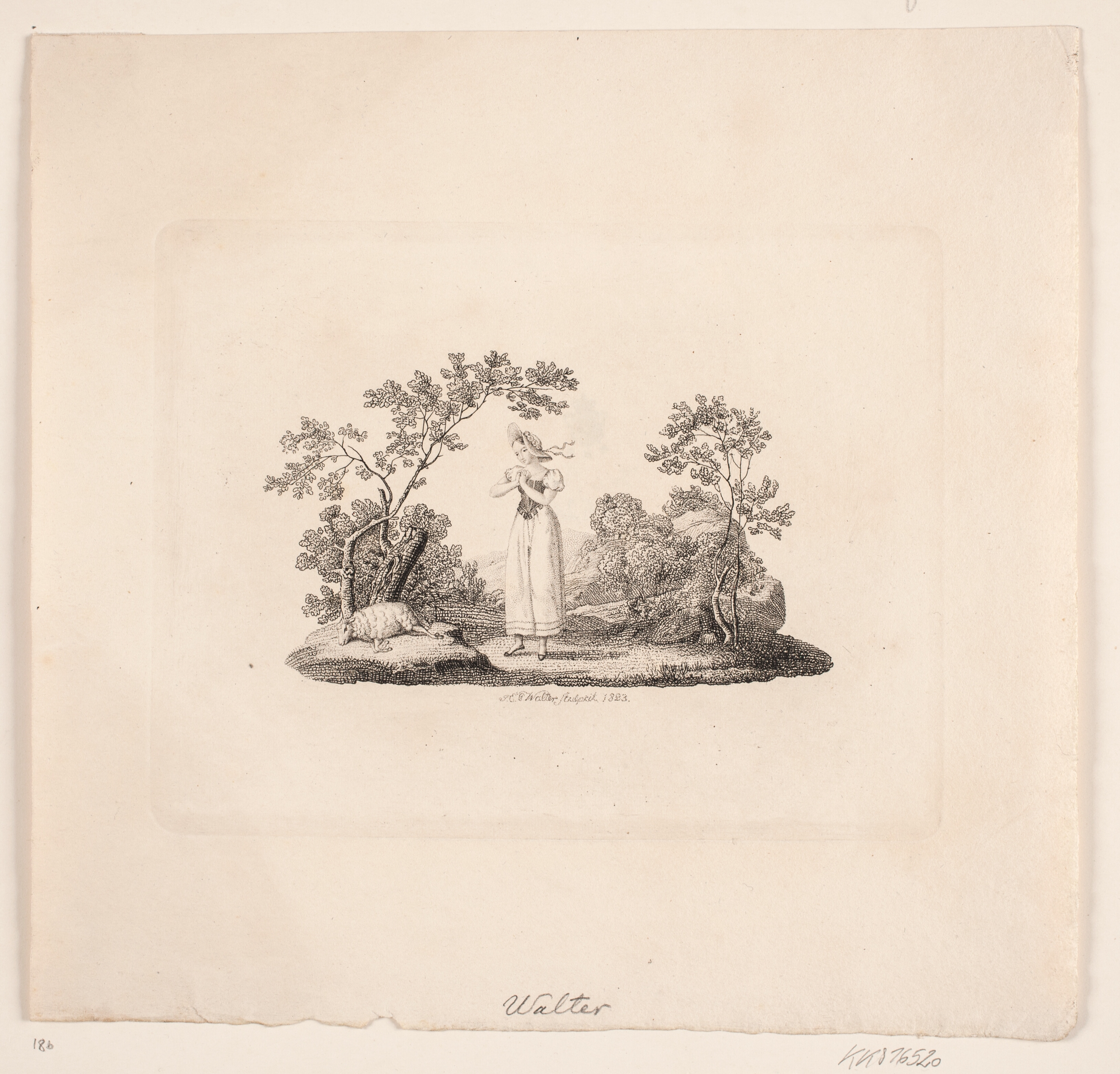 Pige, der sørger over et dødt lam