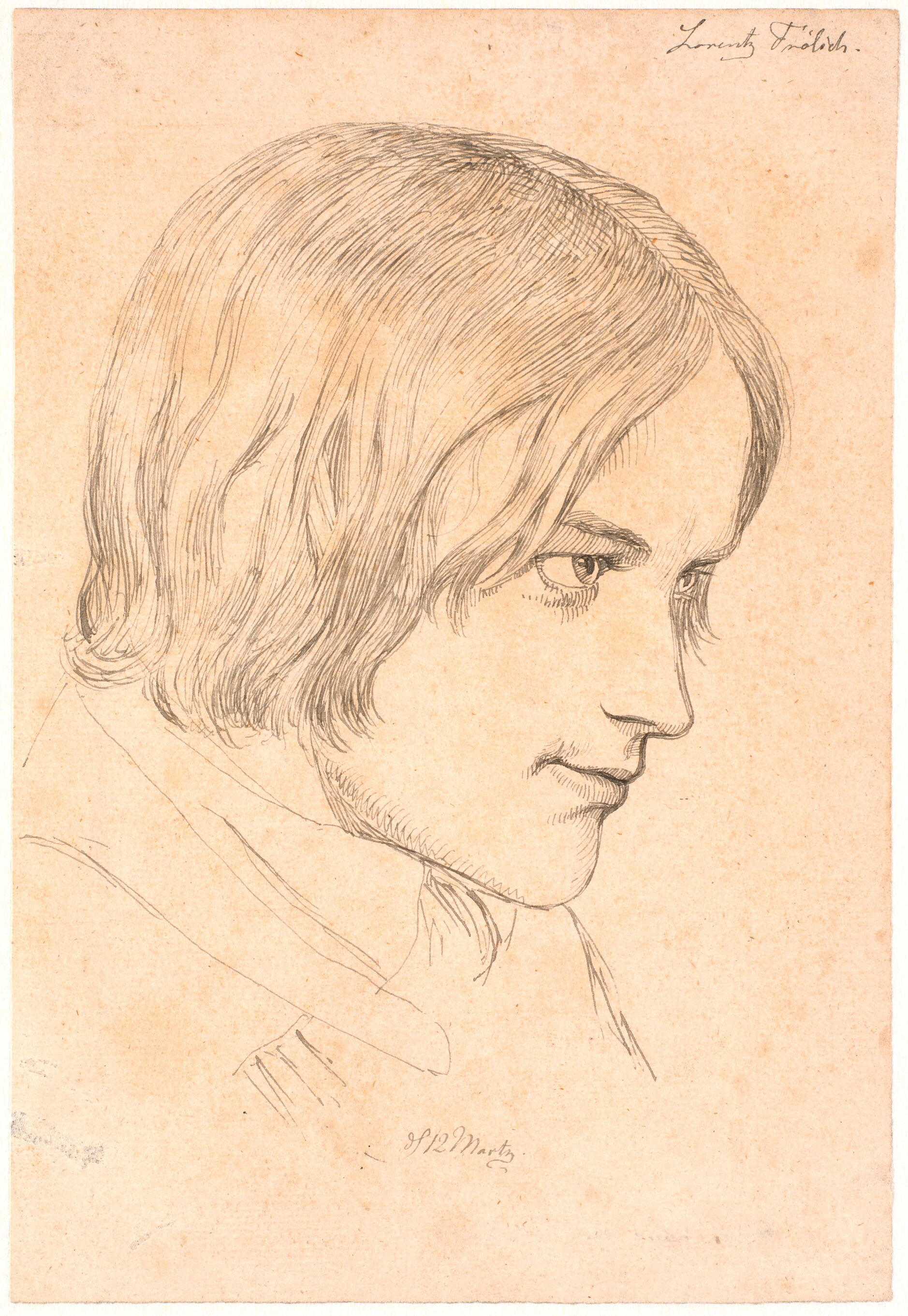 Portræt af maleren Lorenz Frølich (1820-1908)