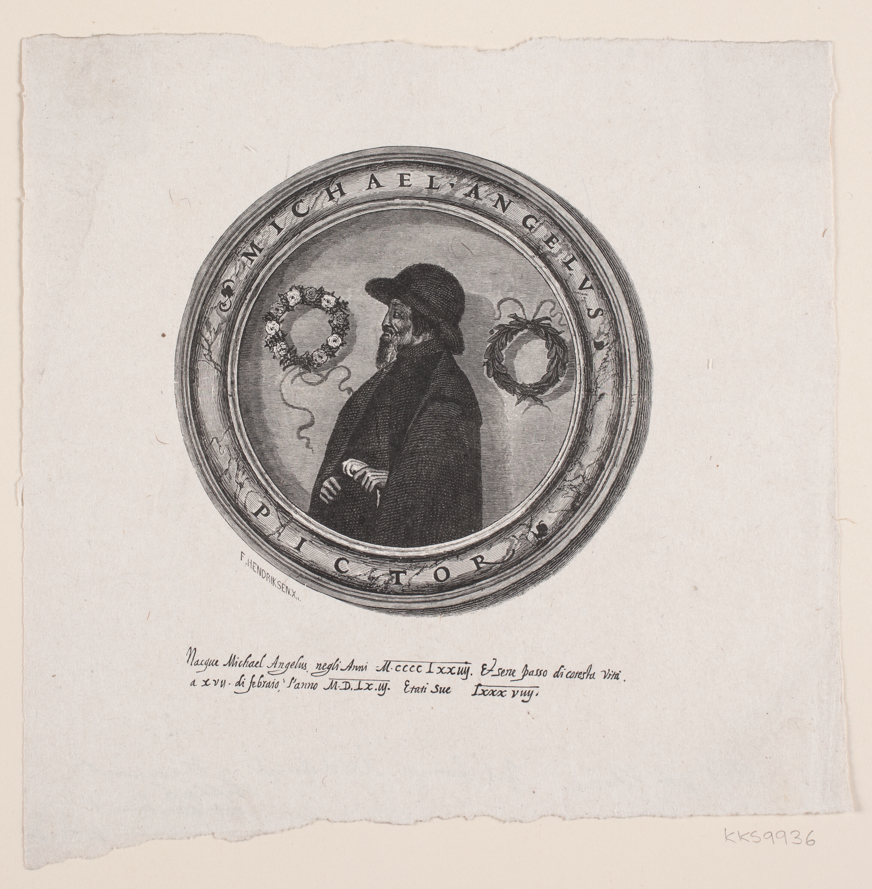 Portræt af Michelangelo