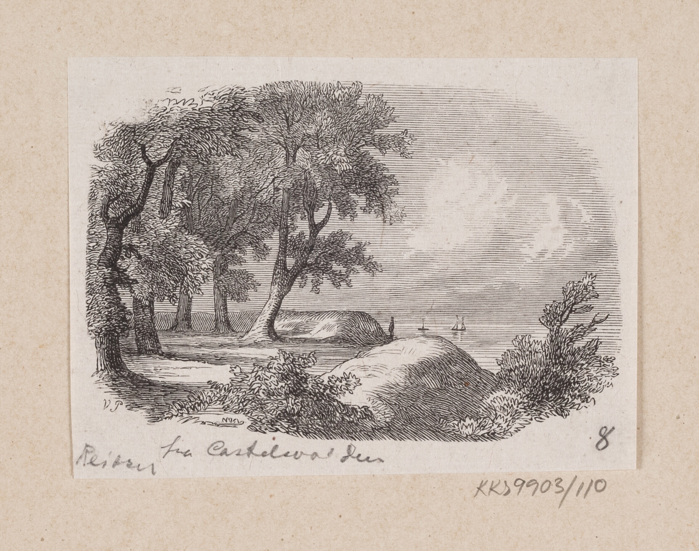 Illustration til "Et Billede fra Castelsvolden" i H.C. Andersen, "Eventyr og Historier", Bind 2