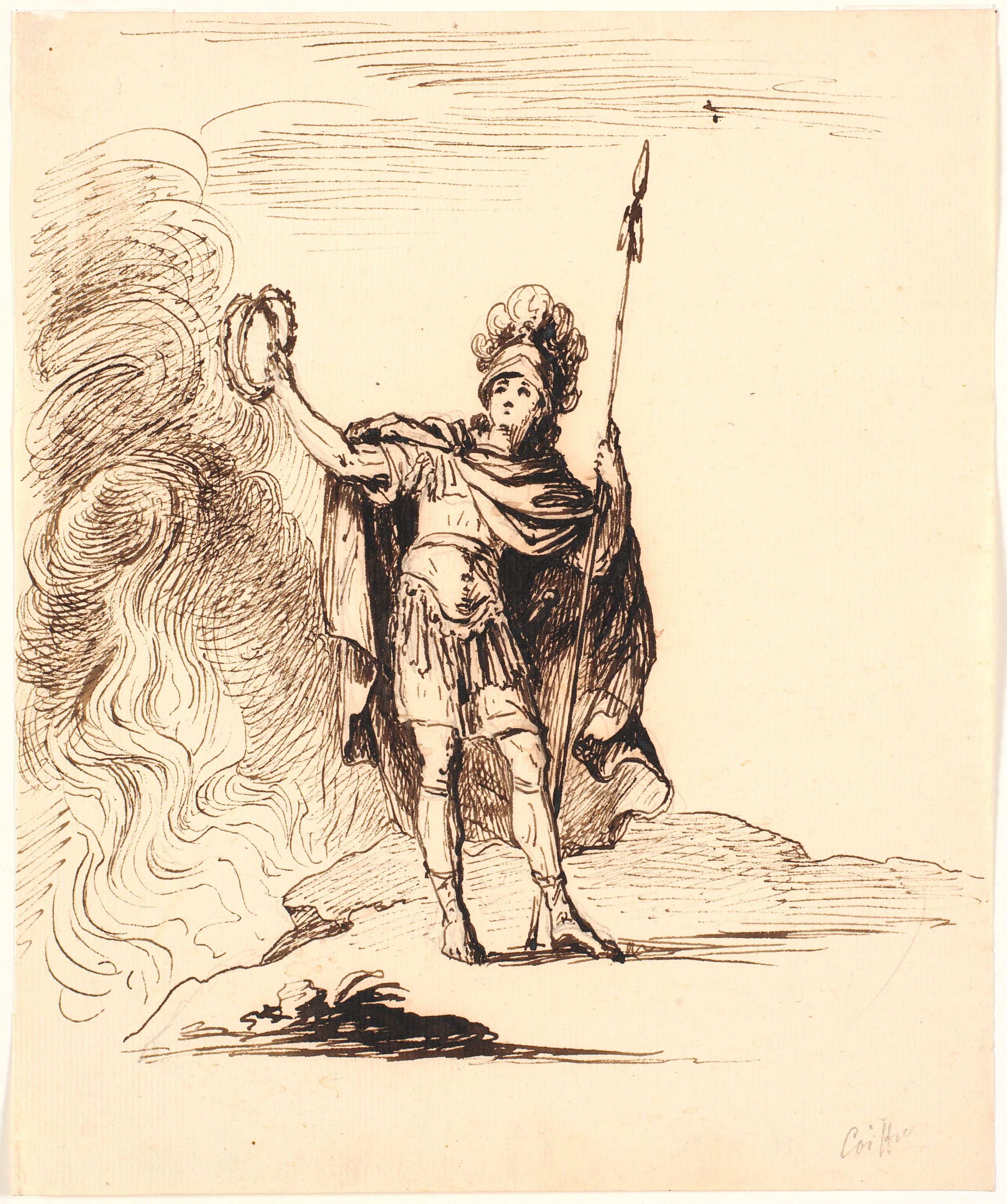 Antikisk helt. Teaterscene