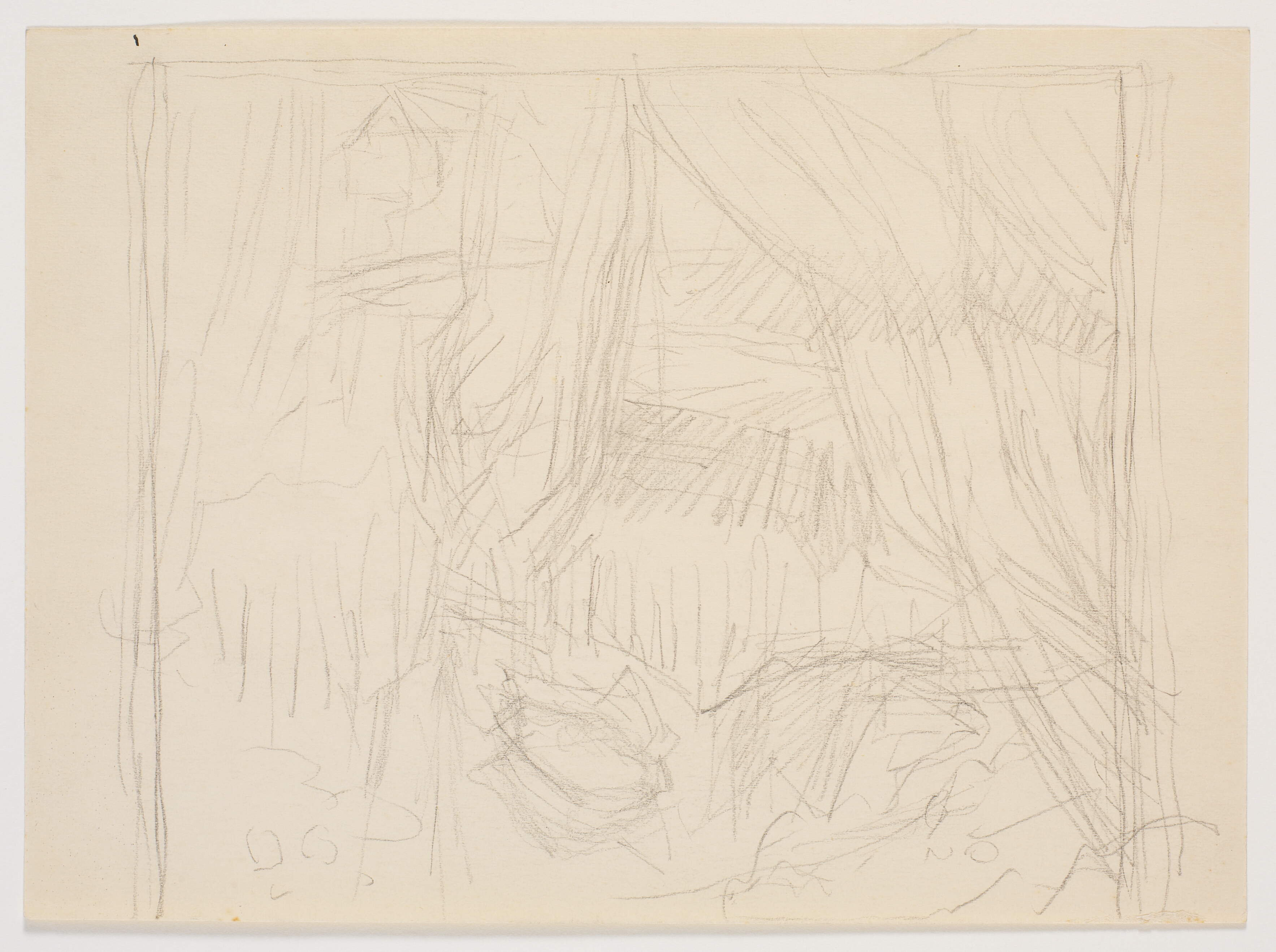 Studie til anden mellem skræppebladene