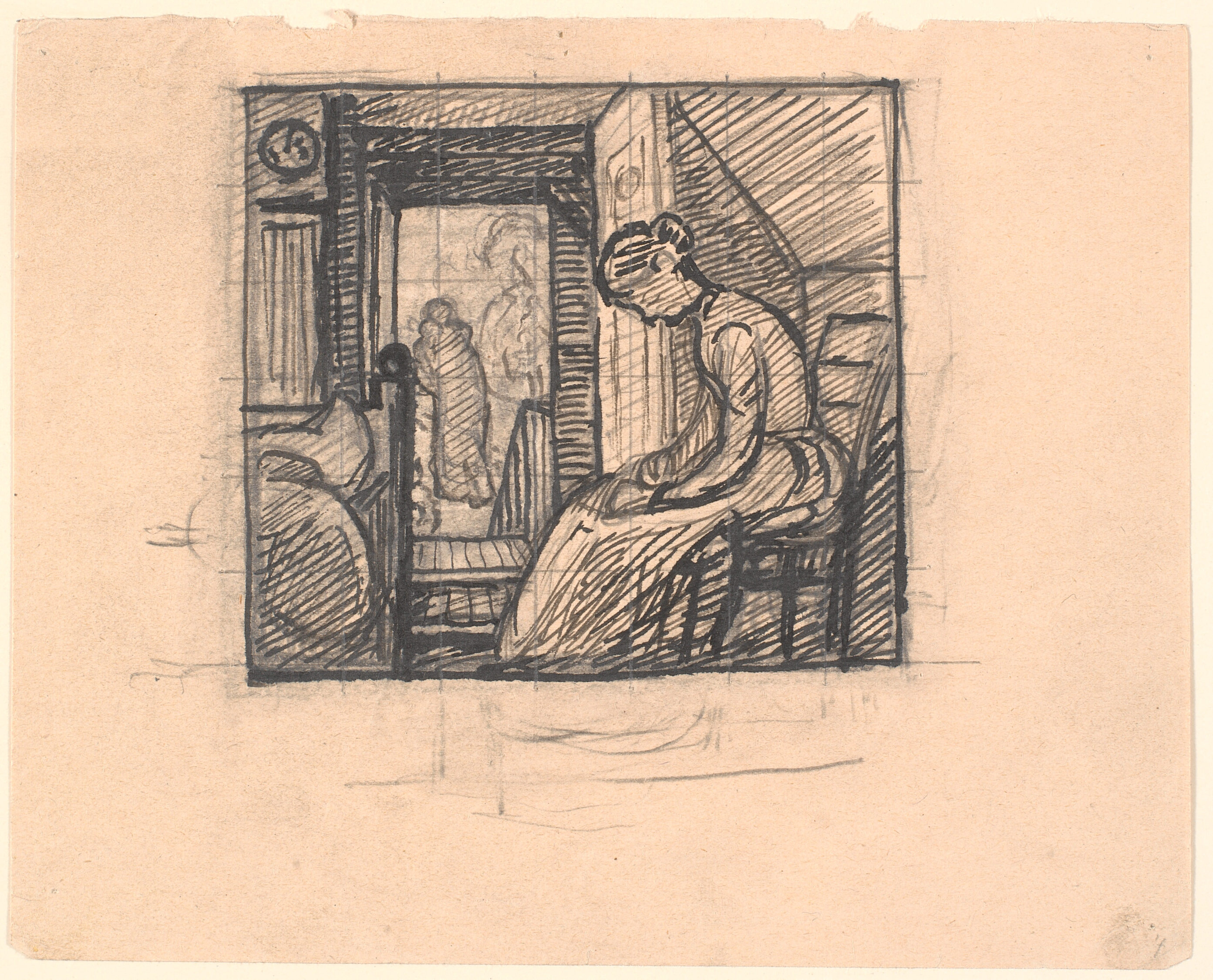 Og Moderen så ned i sit Skød, og tårerne løb hende over Kinderne...