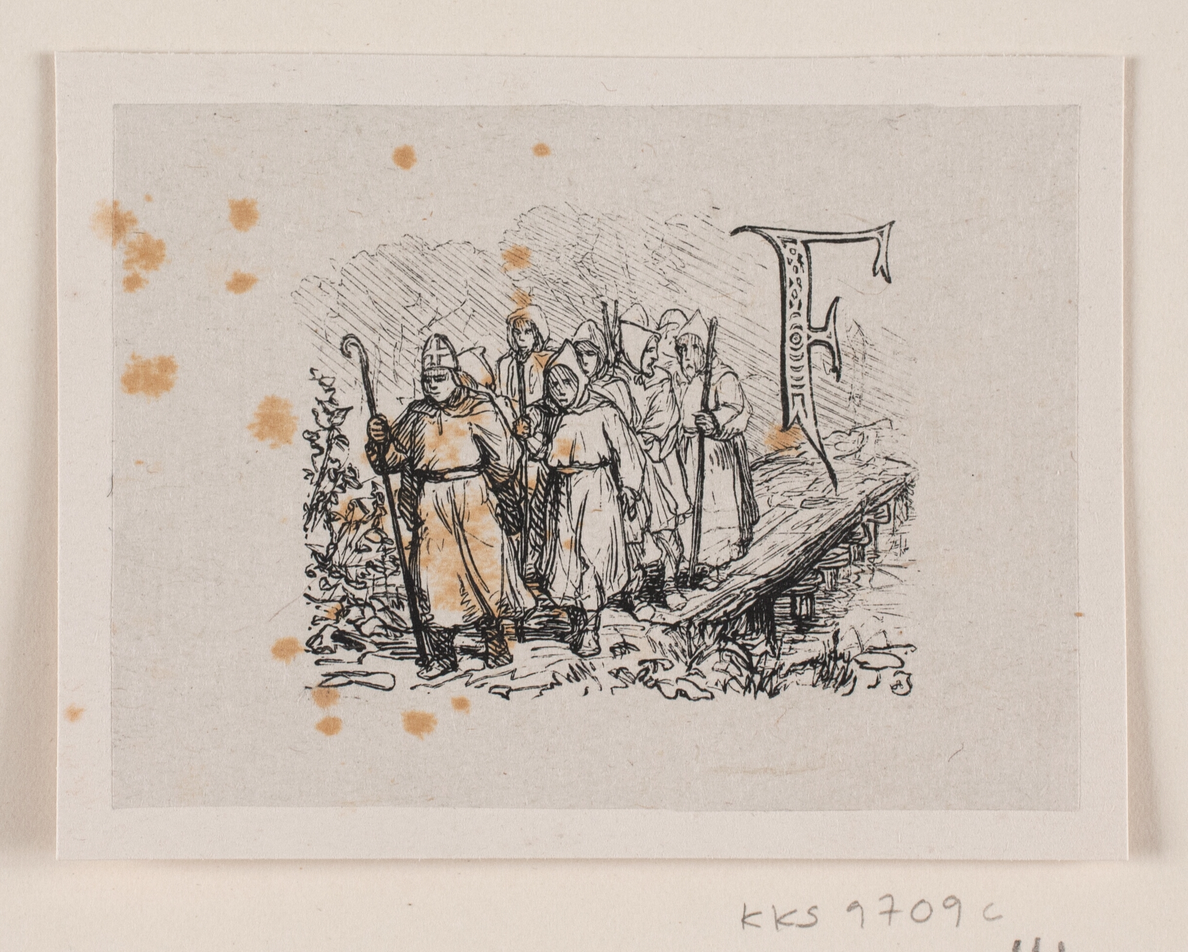 Vignet til fortællingen "Kong Gorm og hans sønner"