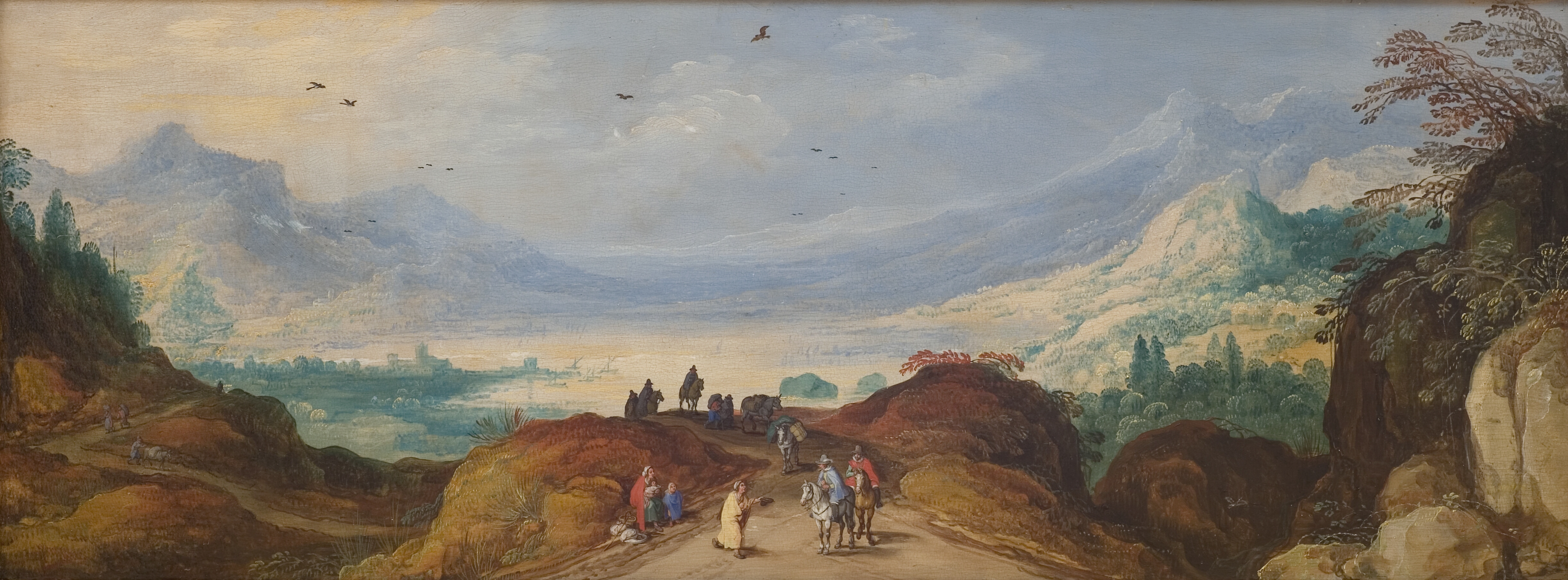 Bjerglandskab med en indsø