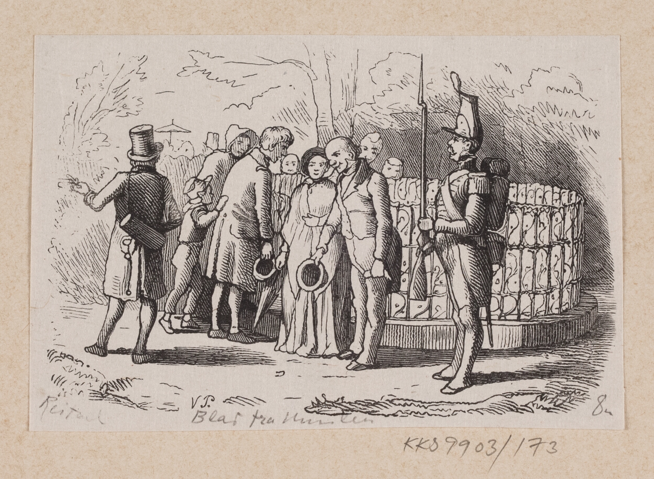 Illustration til "Et Blad fra Himlen" i H.C. Andersen, "Eventyr og Historier", Bind 2