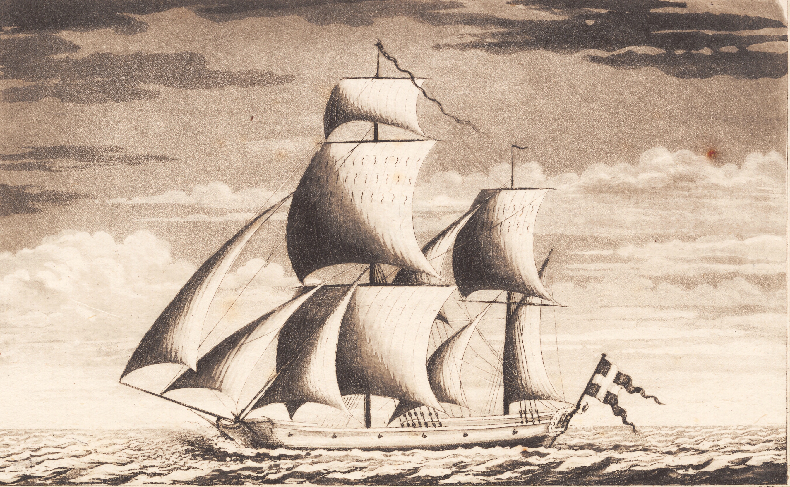 Suite af skibe. Hukkert