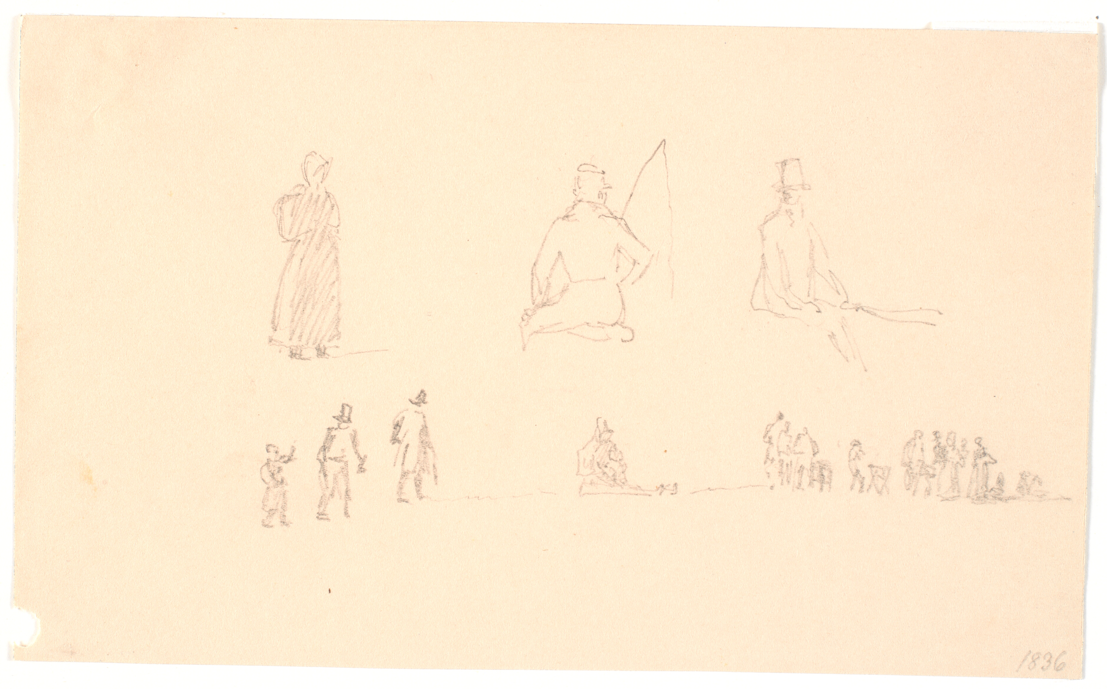 To rækker af figurskitser