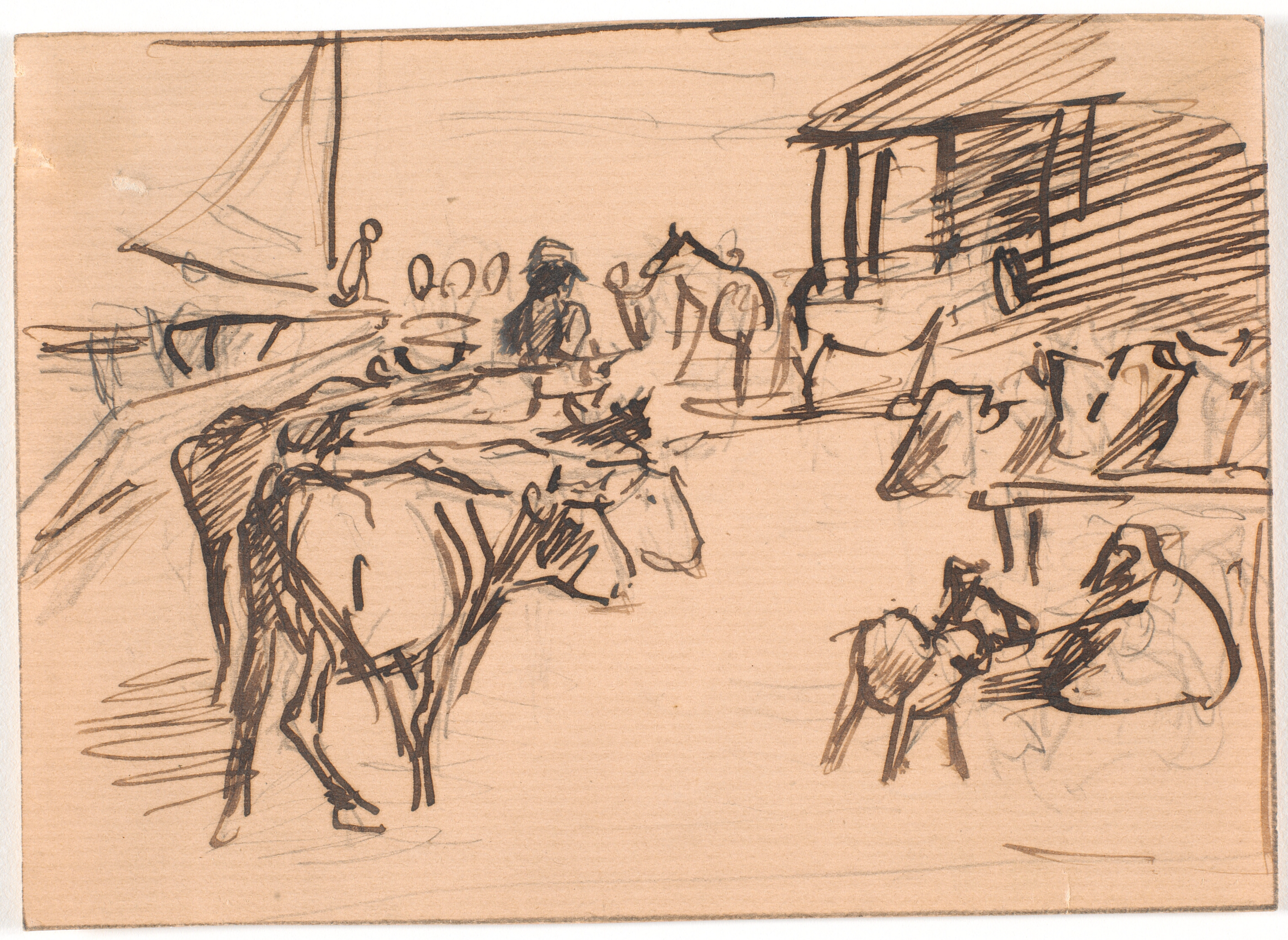 Udskibning af kreaturer fra Kastrups havn