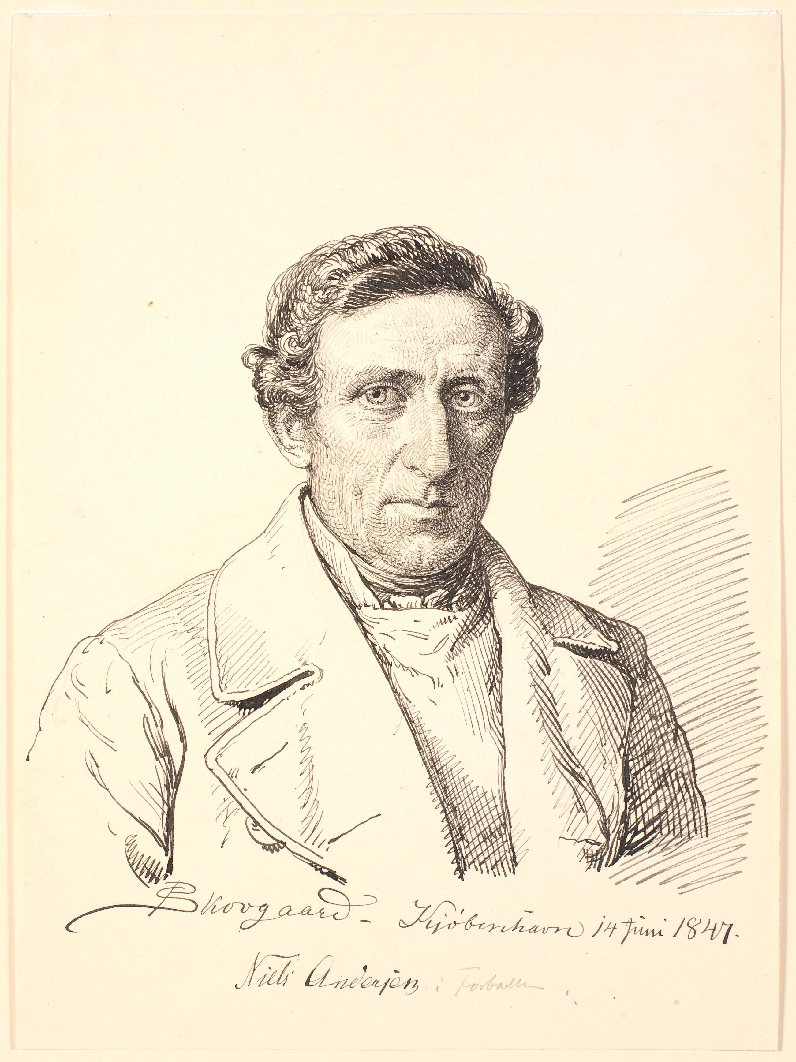 Portræt af Niels Andersen i Forballe.