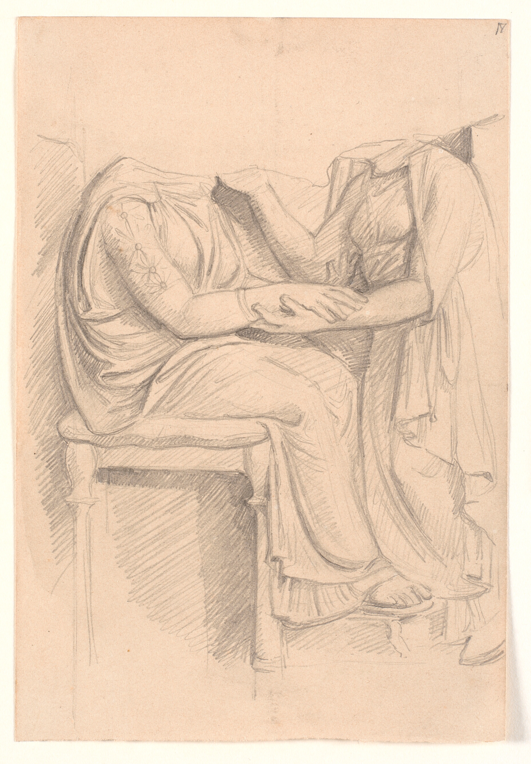 Studie efter attisk gravrelief