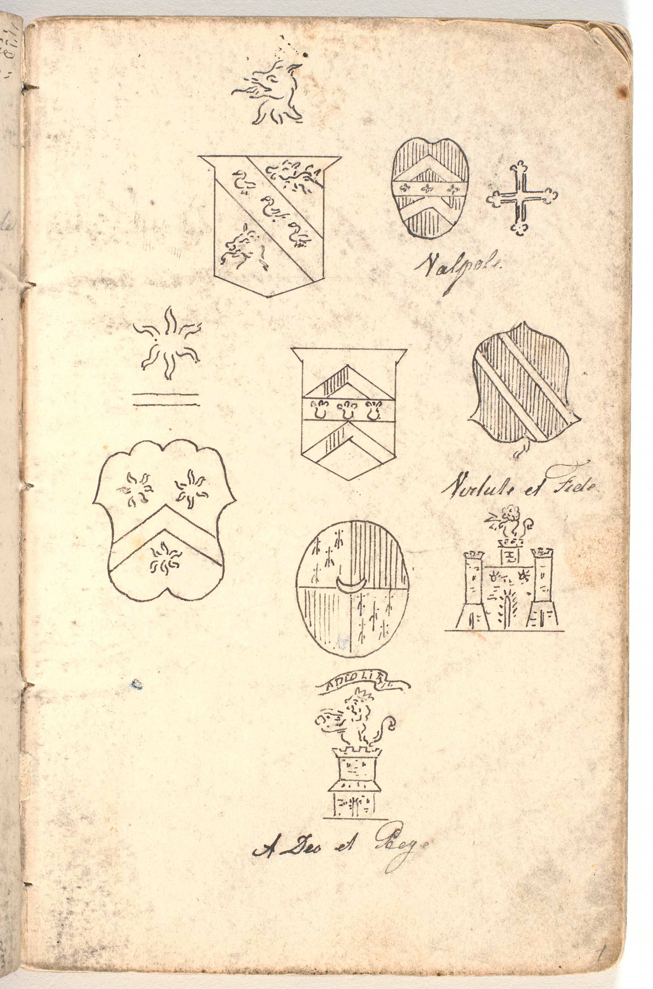 Forskellige våbenskjold og devicer