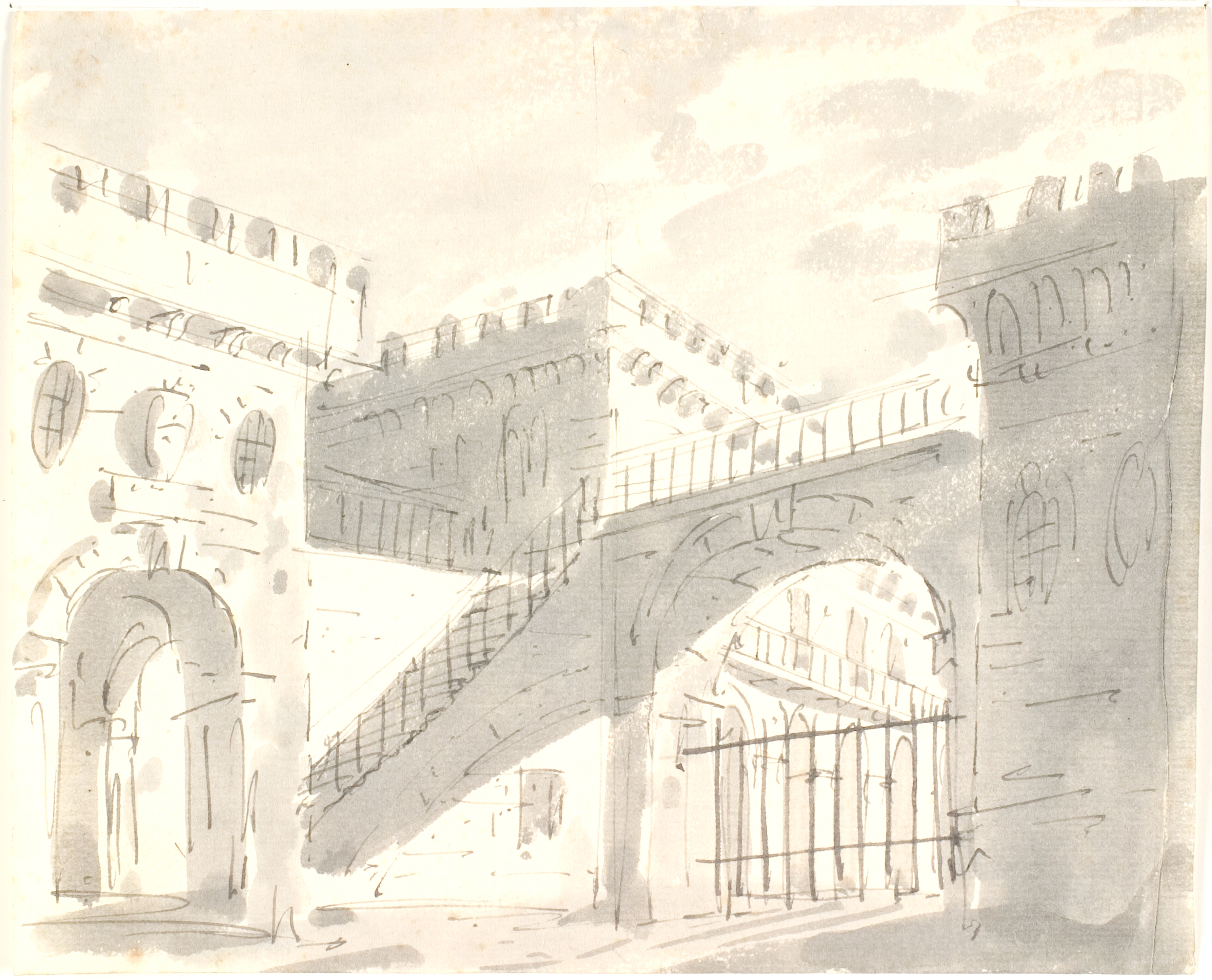 Paladsgård med porte