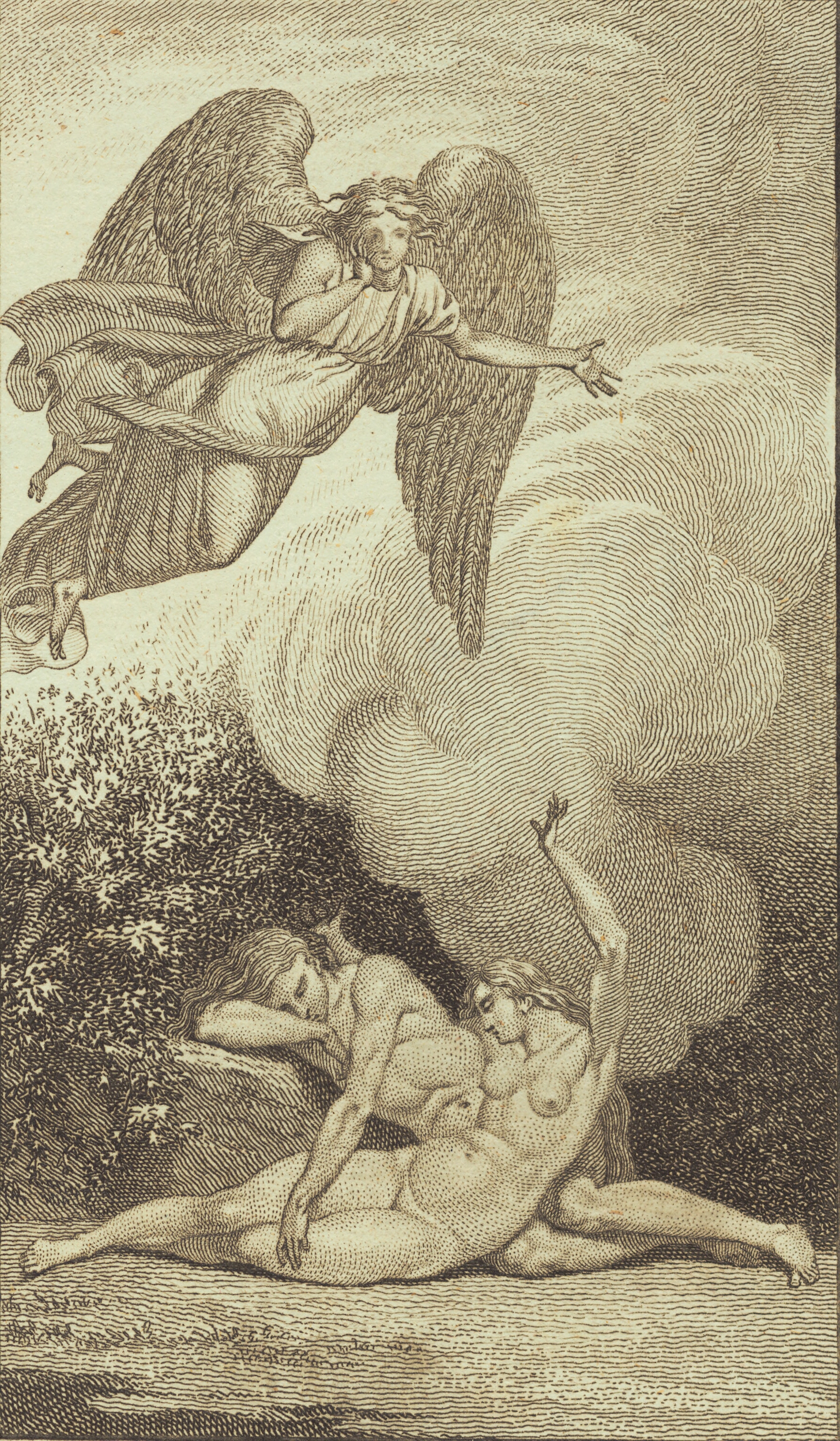 Illustration til Ewalds "Adam og Eva". I