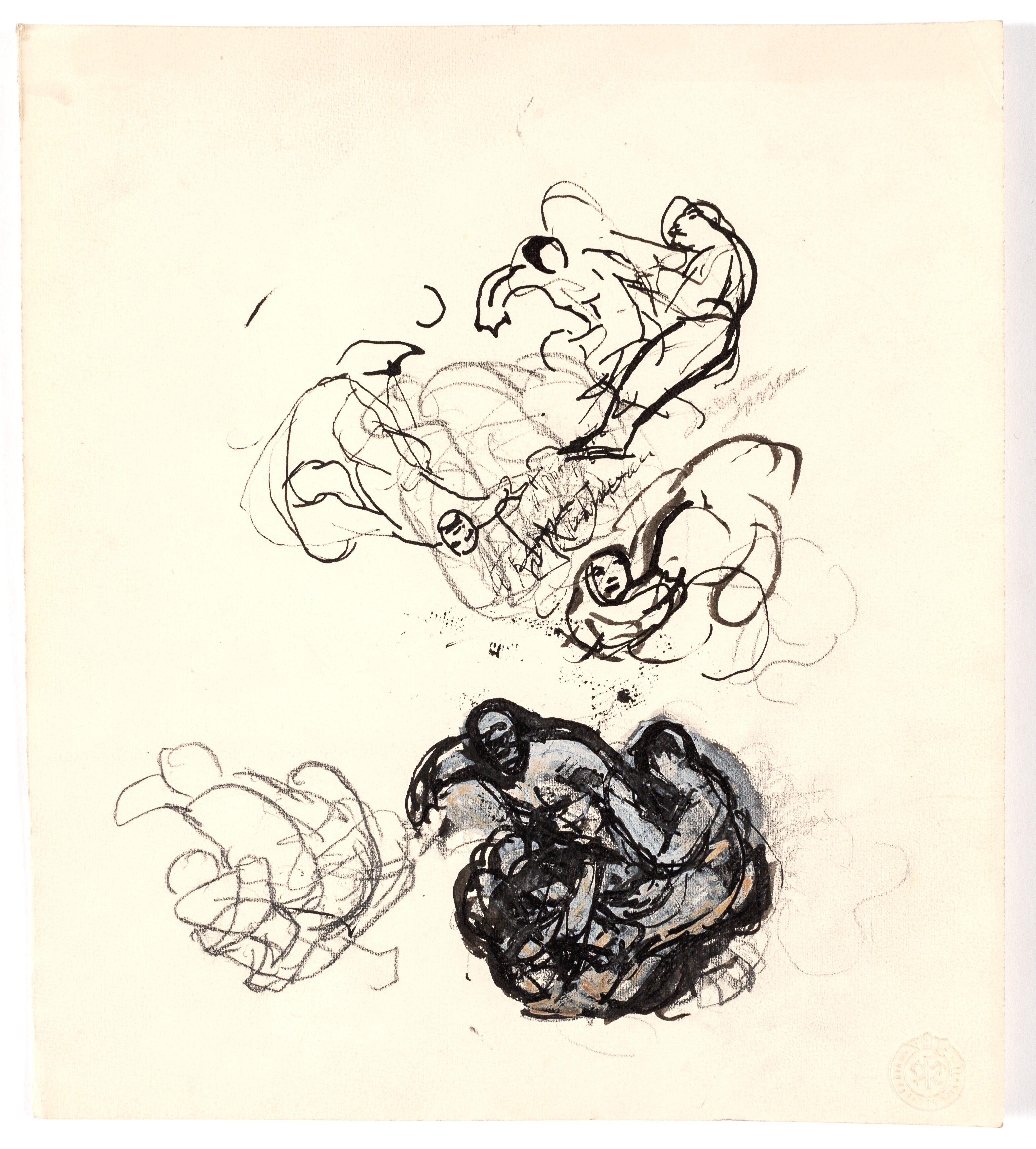 Studier til "To kvinder slås om en mand"