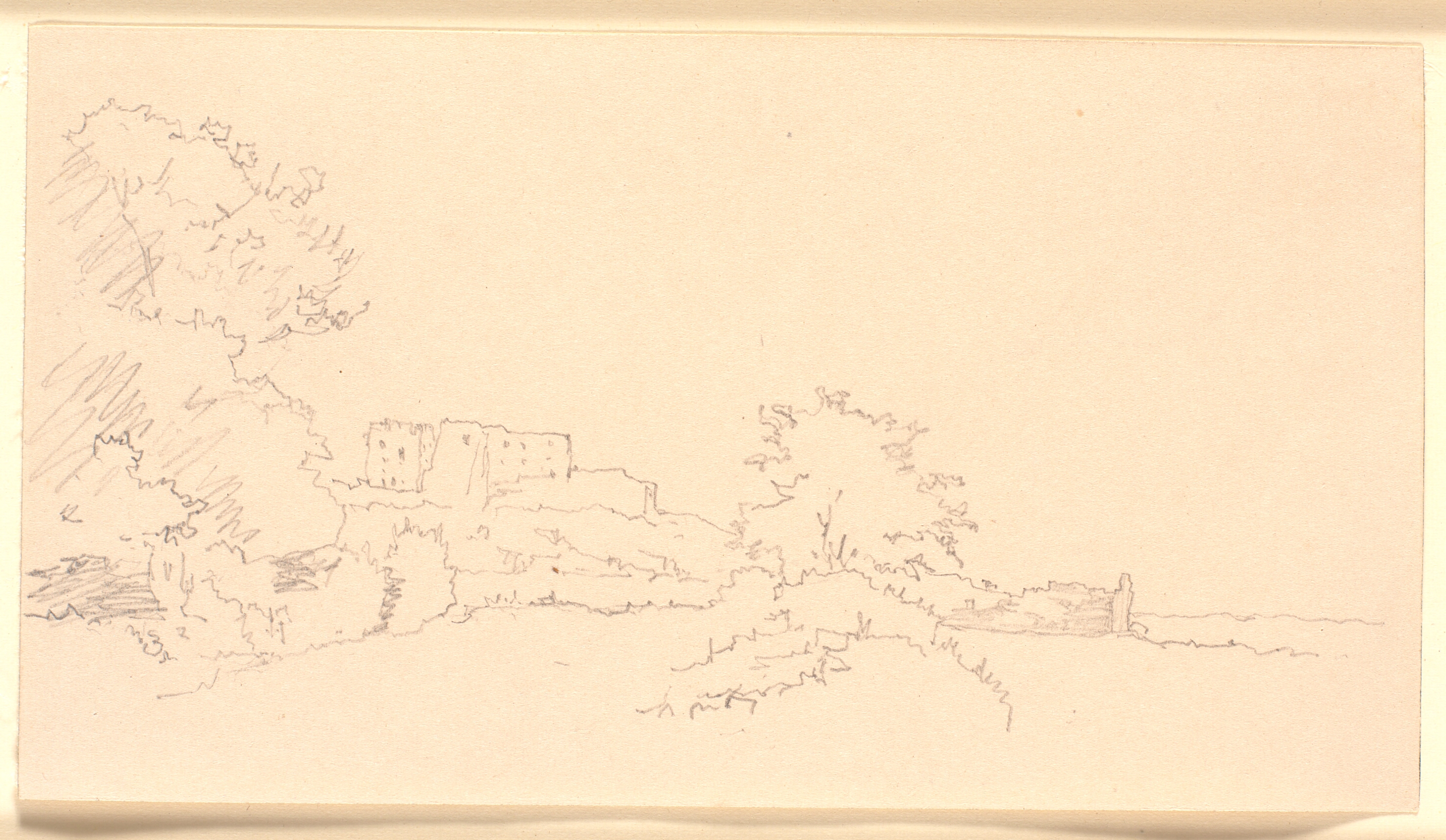 Landskab med Hammershus ruiner