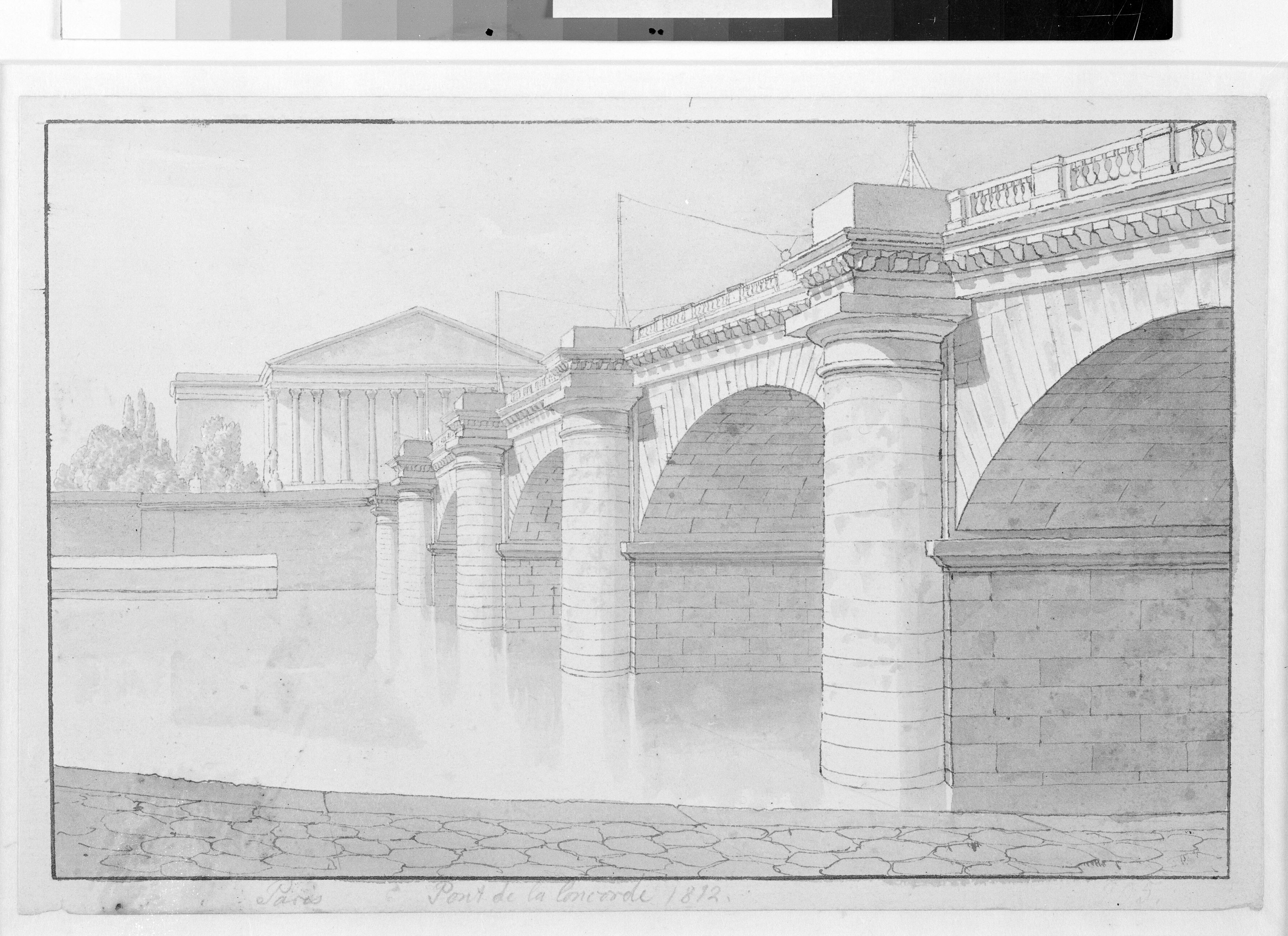 Pont de la Concorde, set fra Quai des Tuilleries mod Palais-Bourbon, Paris