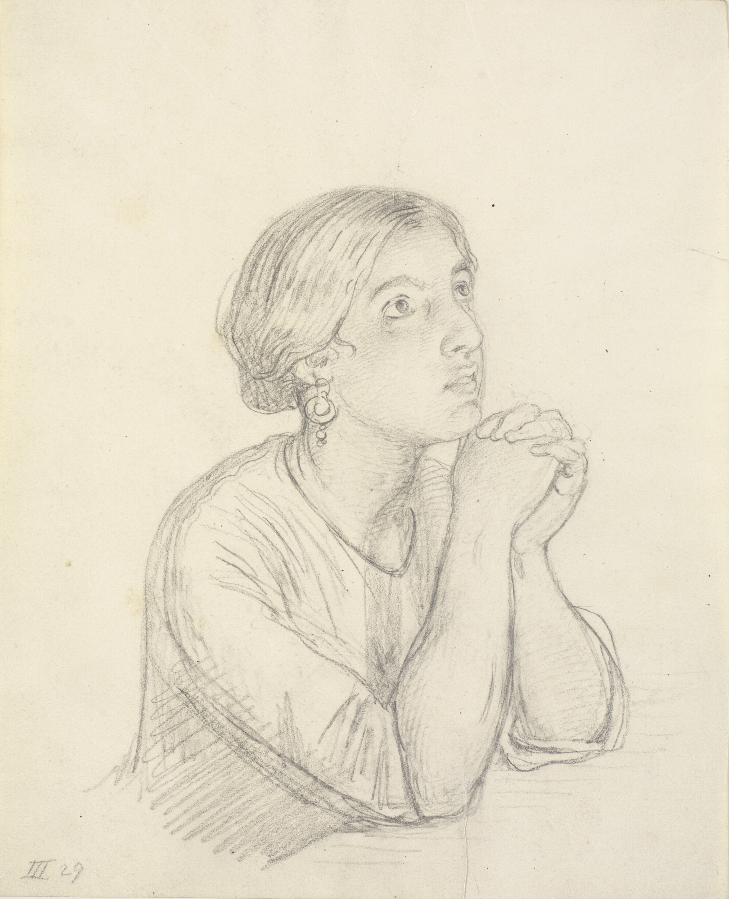 Bedende italienerinde, brystbillede