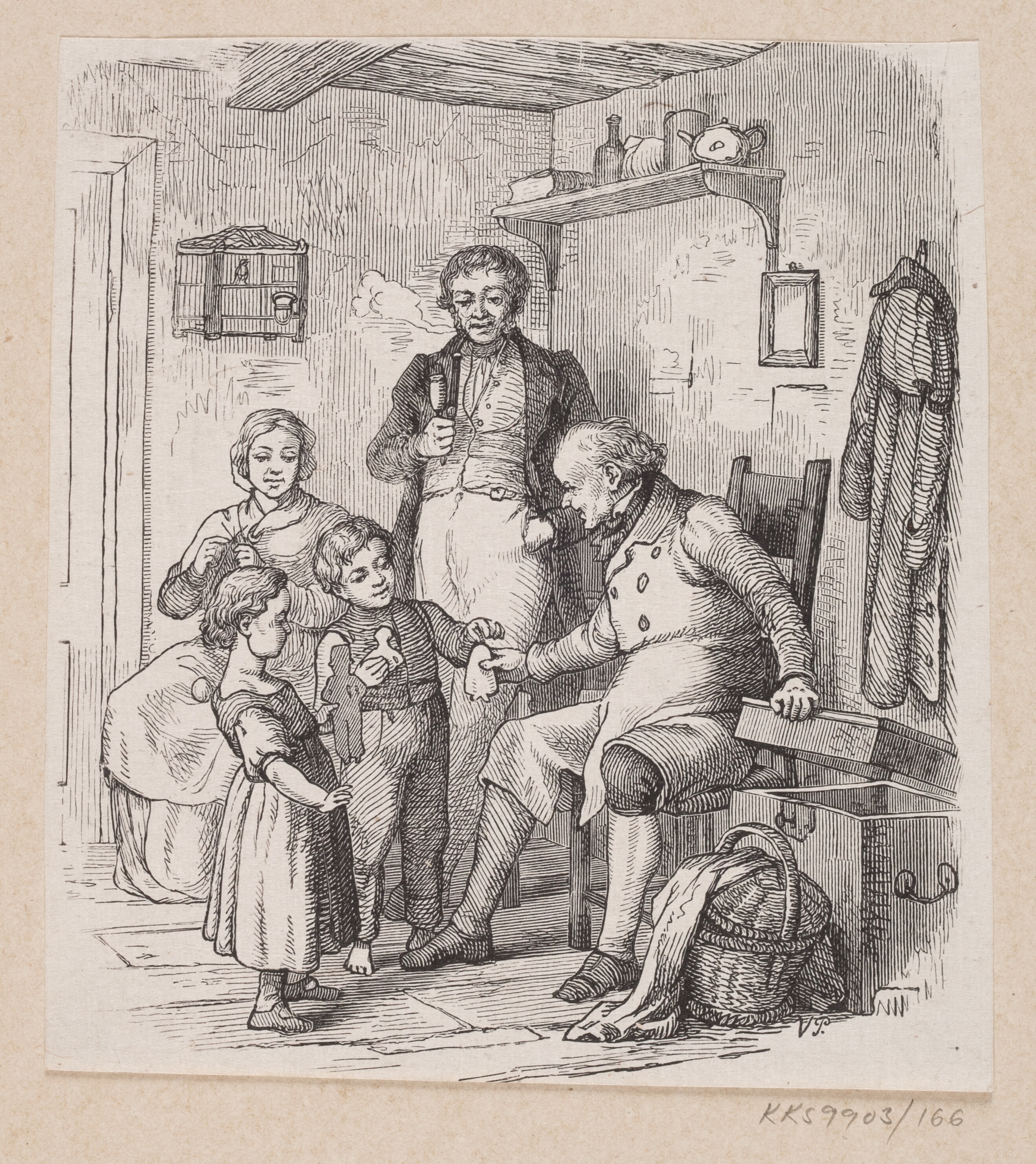 Illustration til "Under Piletræet" i H.C. Andersen, "Eventyr og Historier", Bind 2