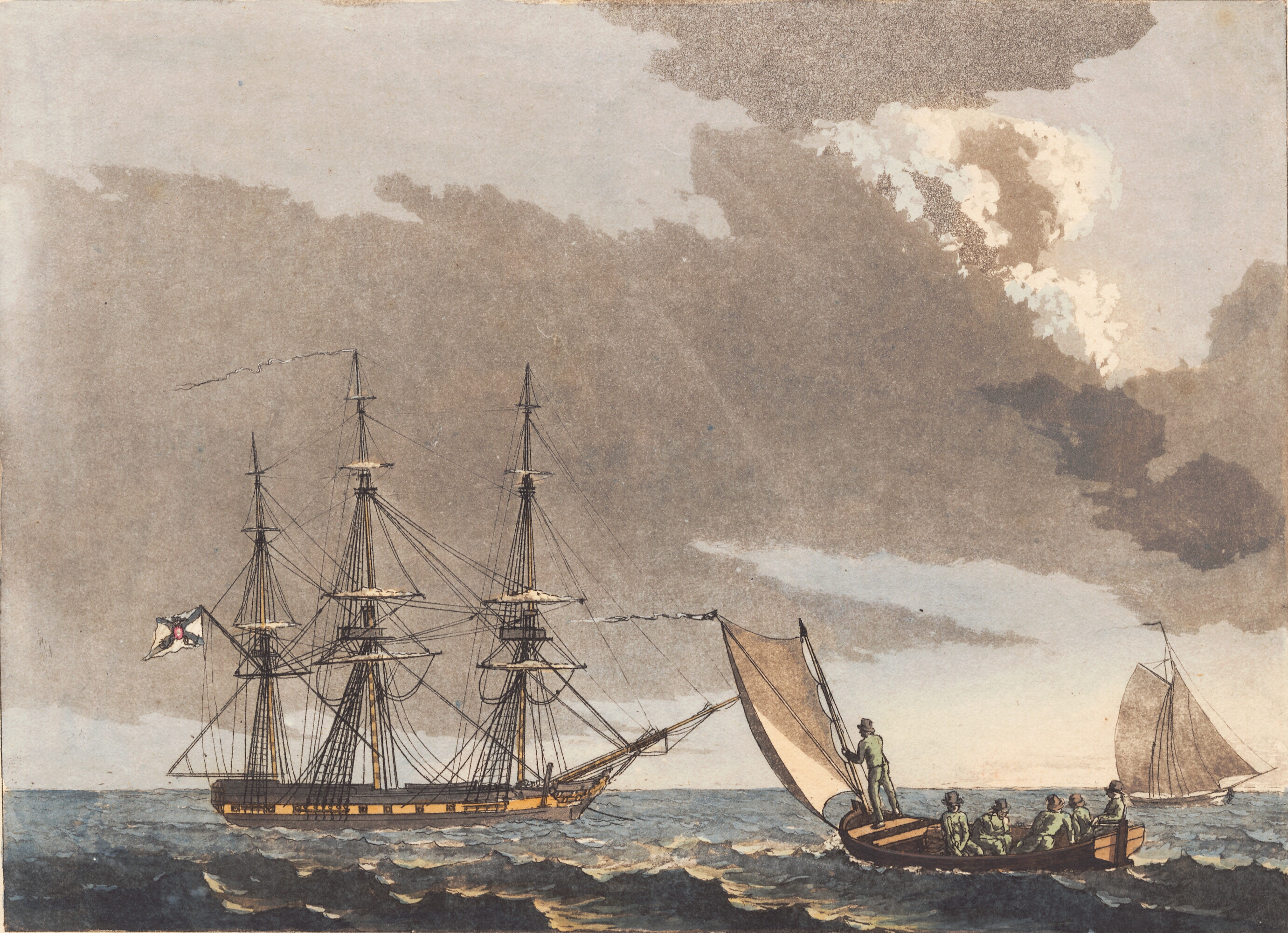 En russisk fregat til ankers