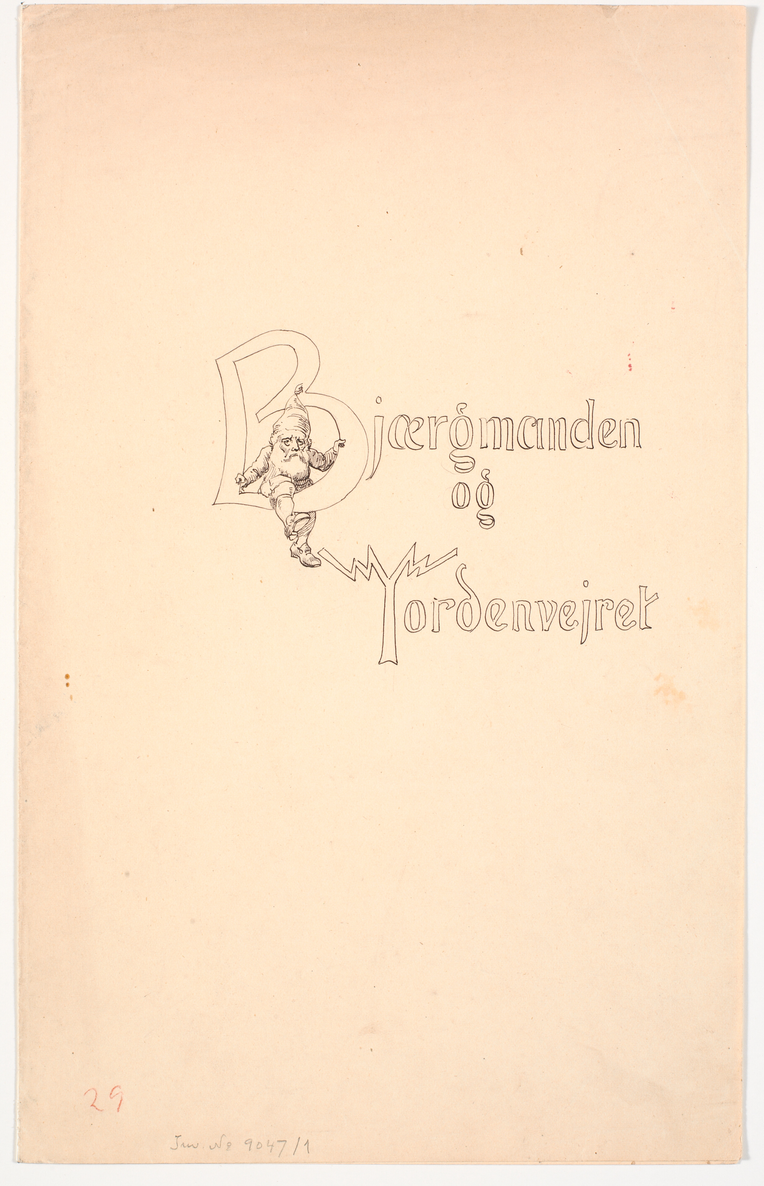 Omslag til eventyret "Bjergmanden og Tordenvejret"