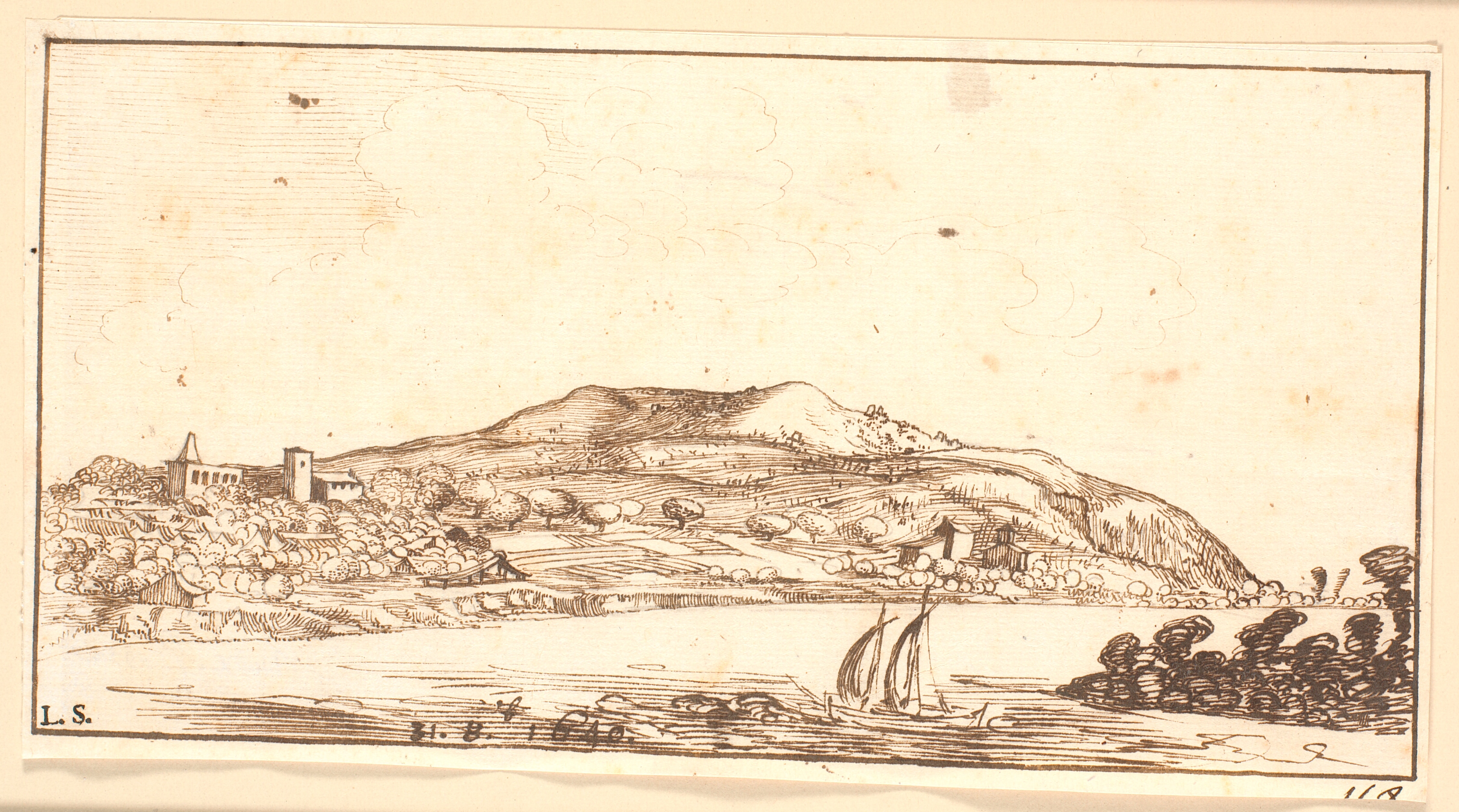 Bredden af Garonnefloden, nær Bordeaux