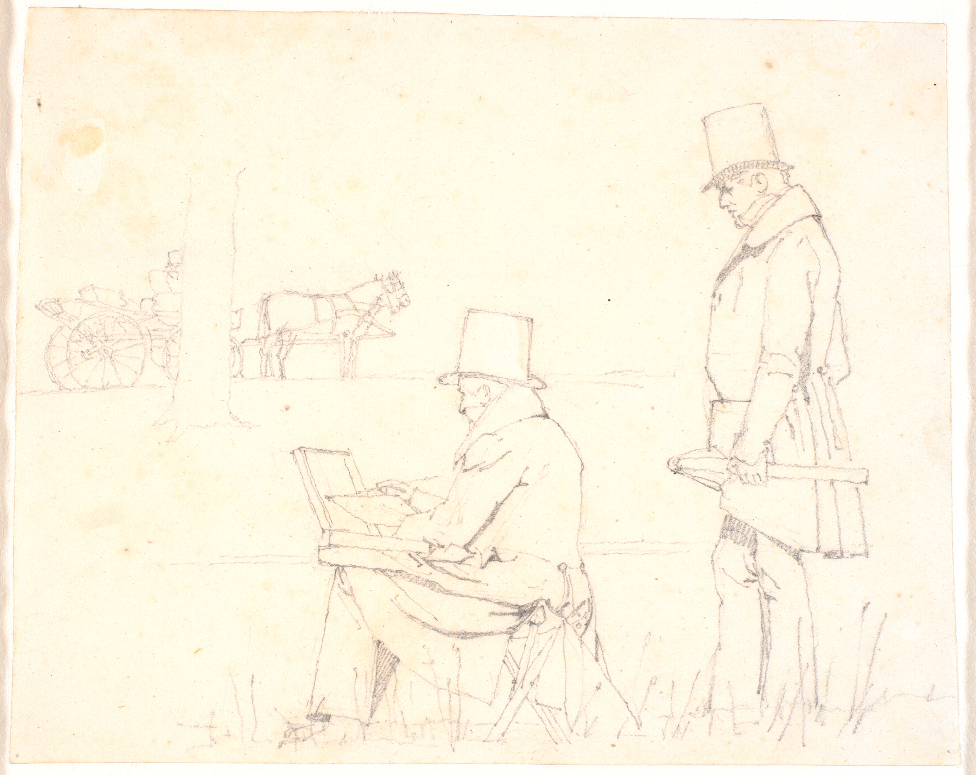 Eckersberg og Marstrand på studieudflugt