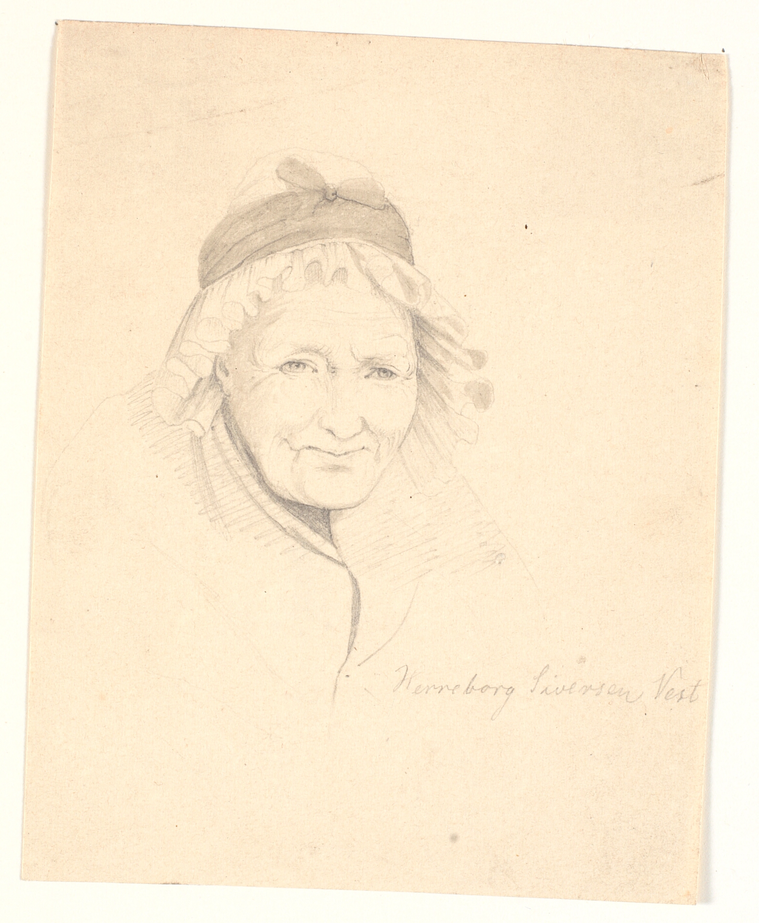 Portræt af gammel kone