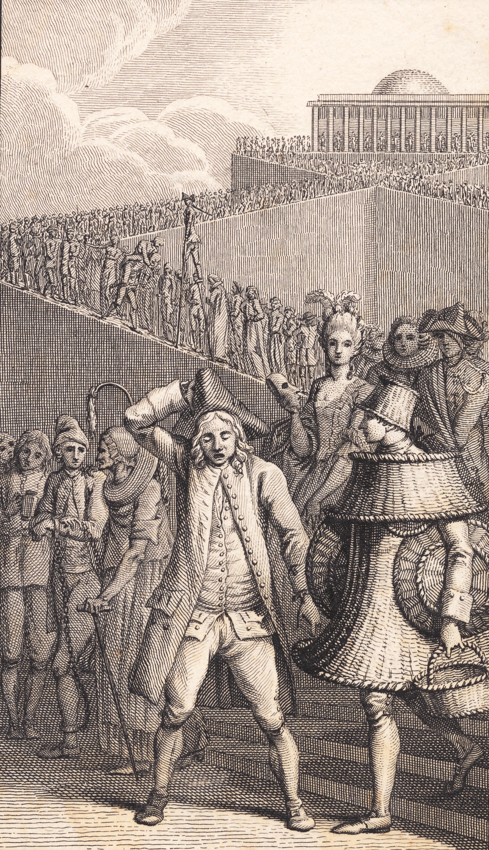 Illustration til Johannes Ewald "Lykkens Tempel"