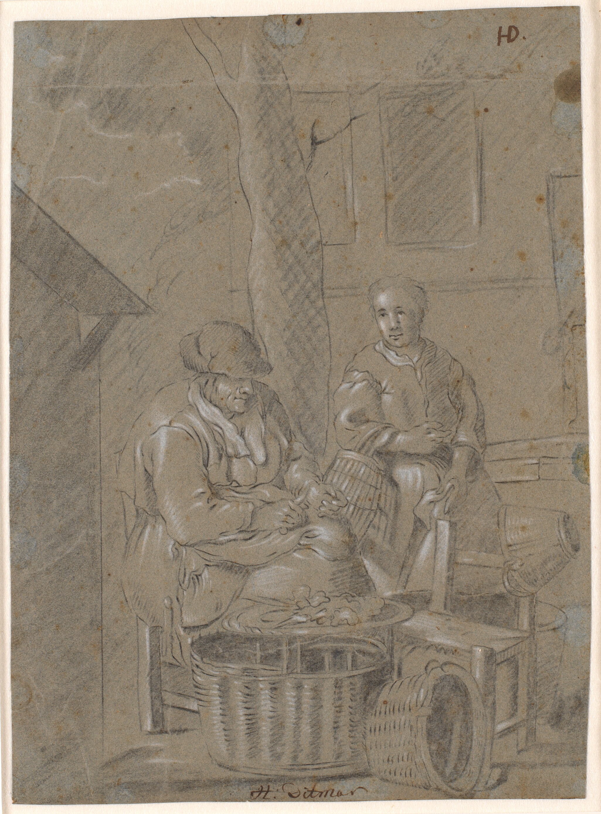 To koner med huslige gøremål