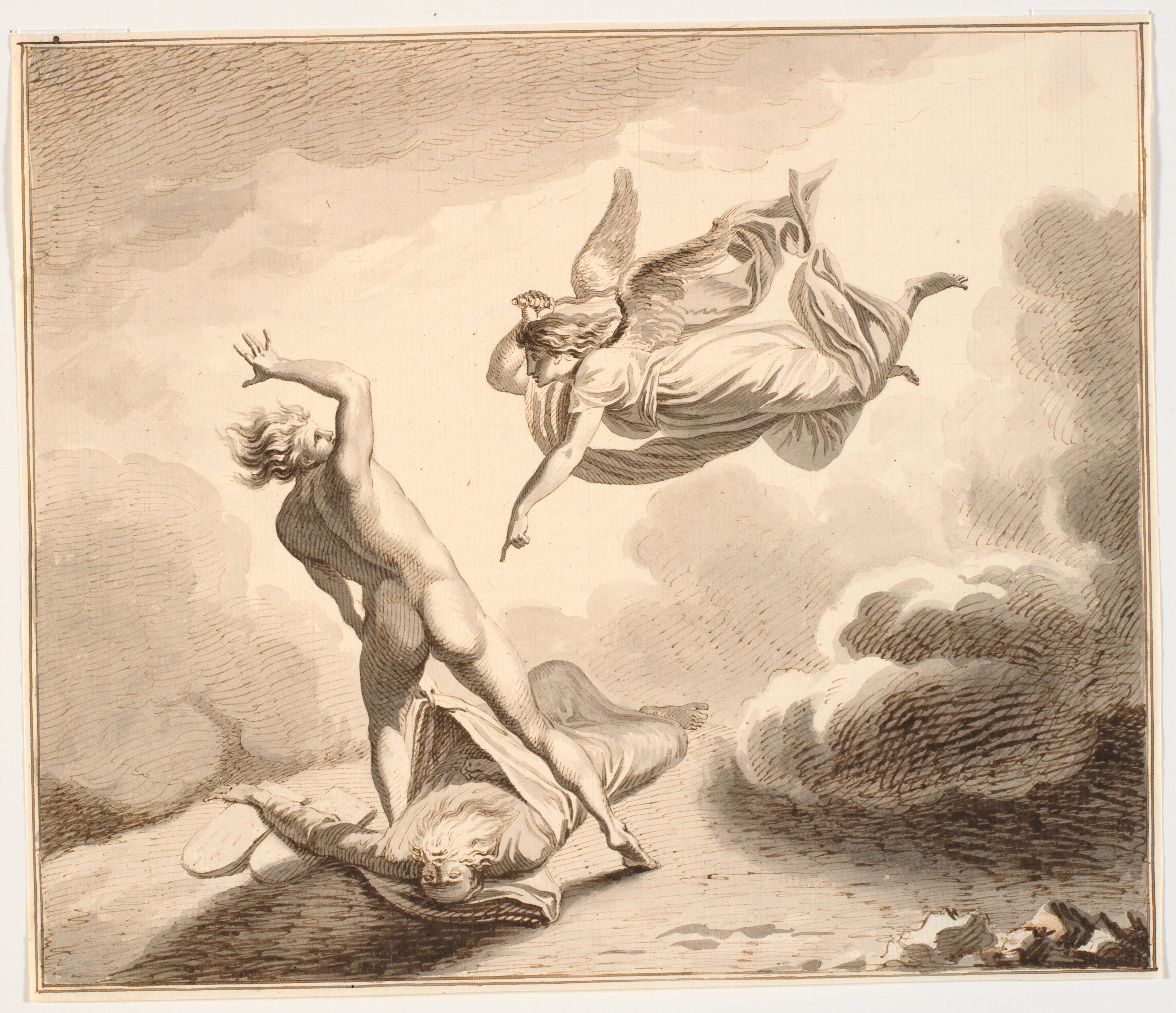 Ærkeenglen Mikael og Satan strides om Moses' lig