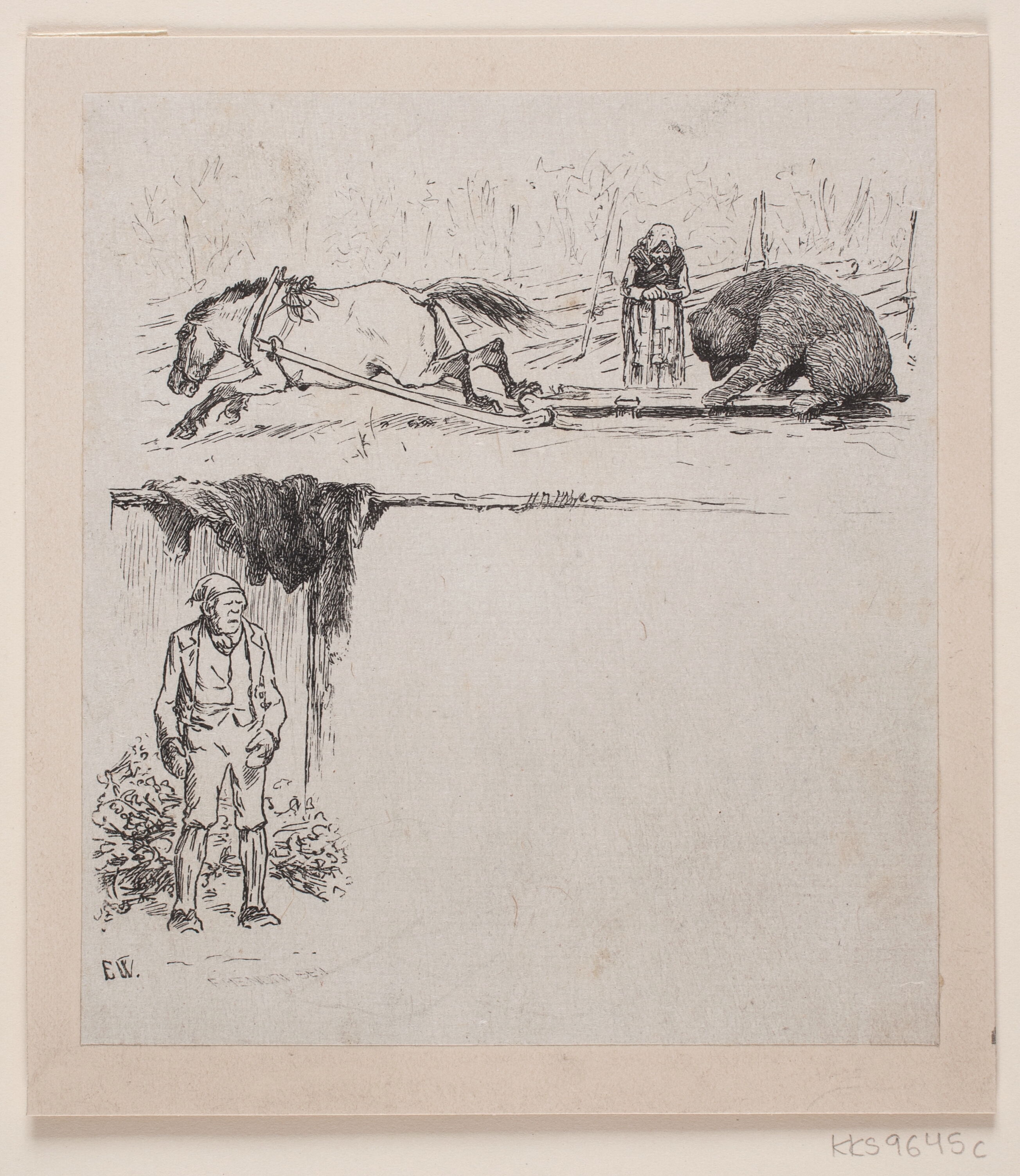 Illustration til "Jutulen og Johannes Blessom"