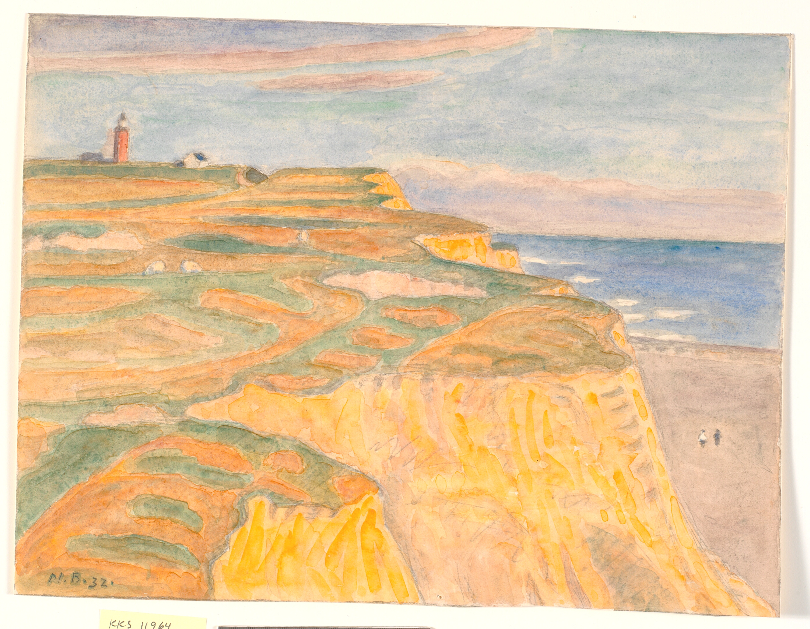 Skrænterne og fyret ved Bovbjerg