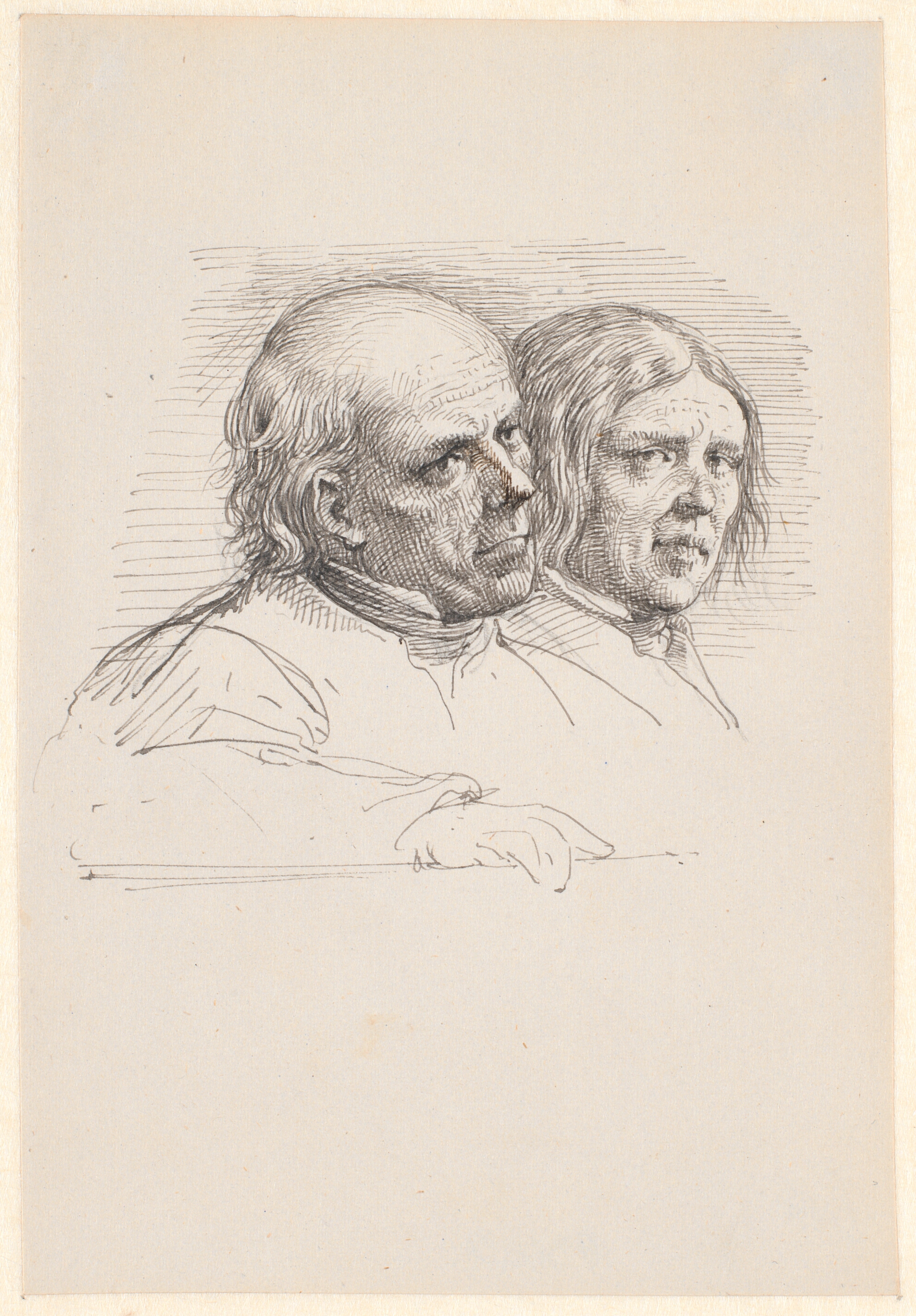 Portrætstudie af to svenske bønder