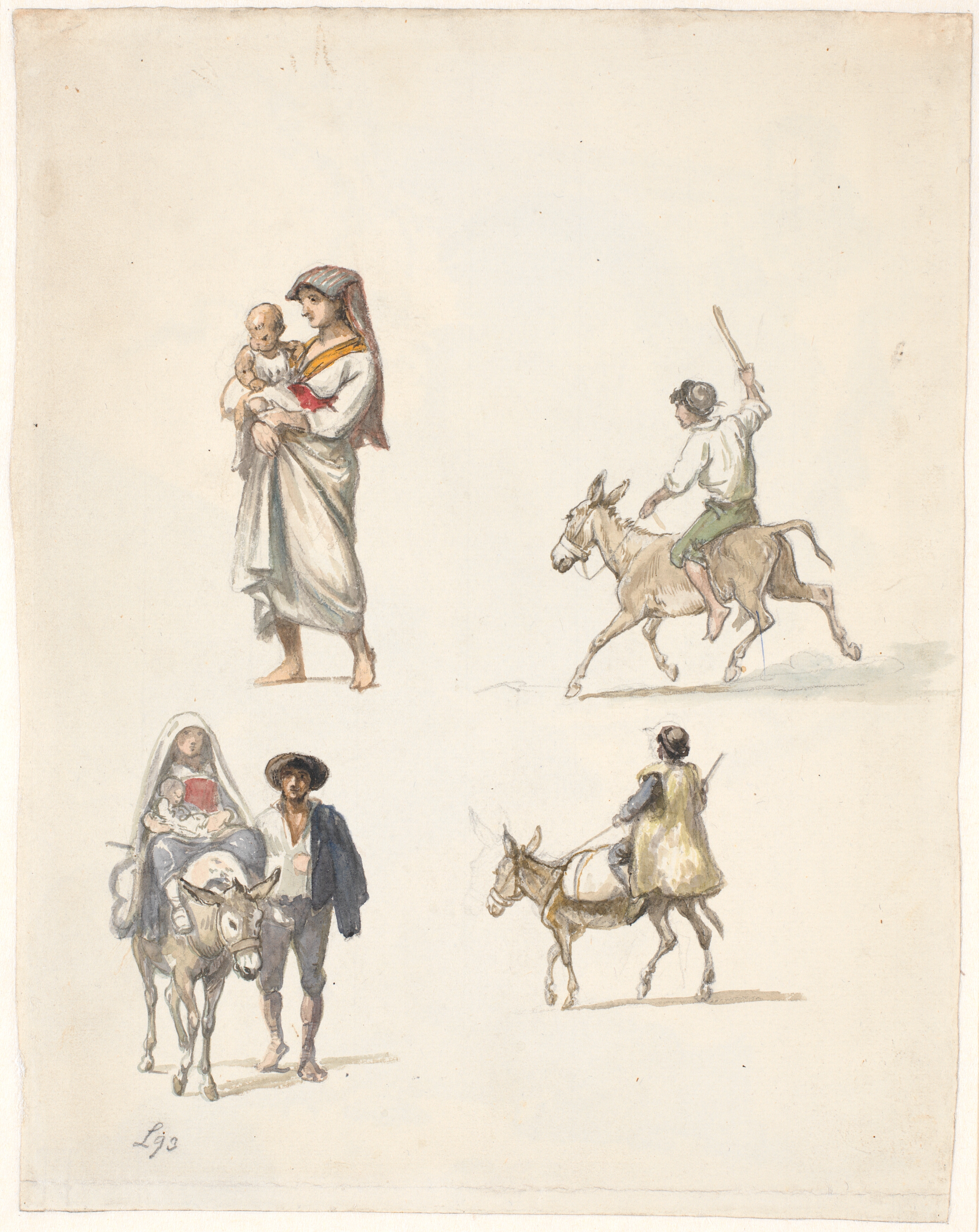 Vejfarende italienske landboere