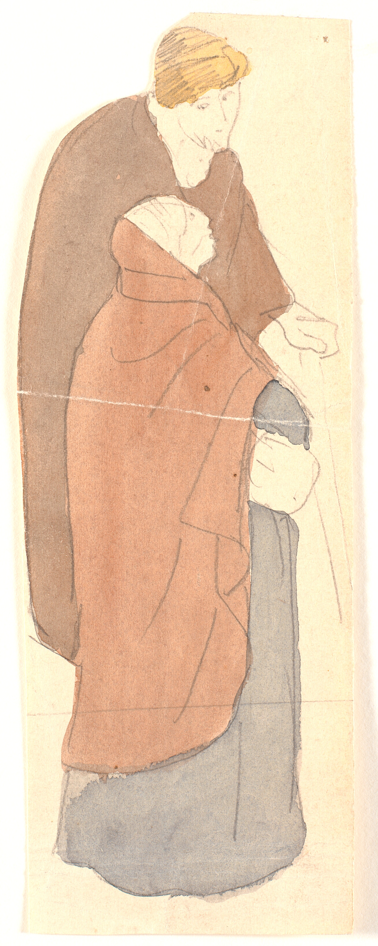 Stående kvinde og mand