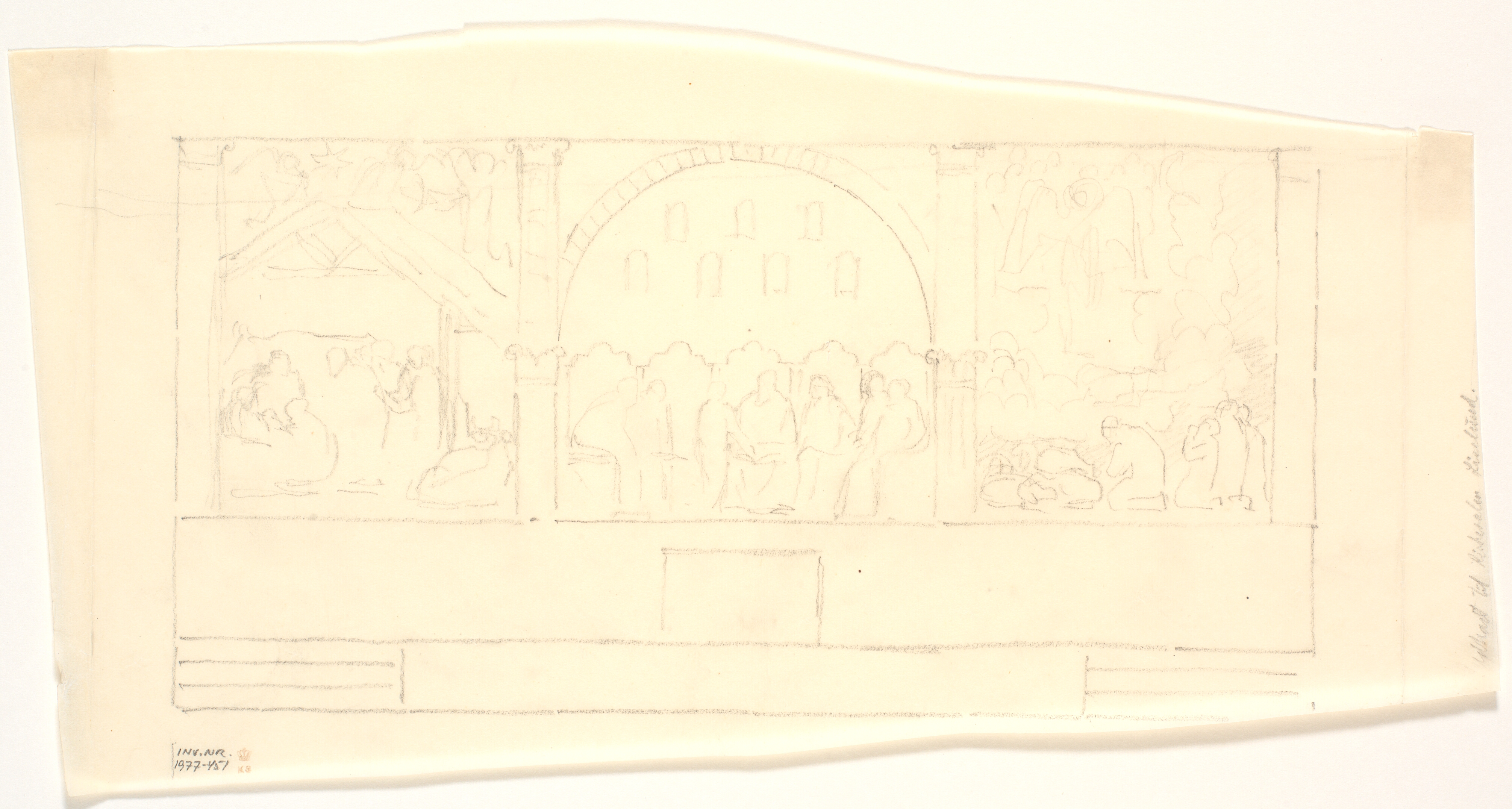 Udkast til salen på Liselund