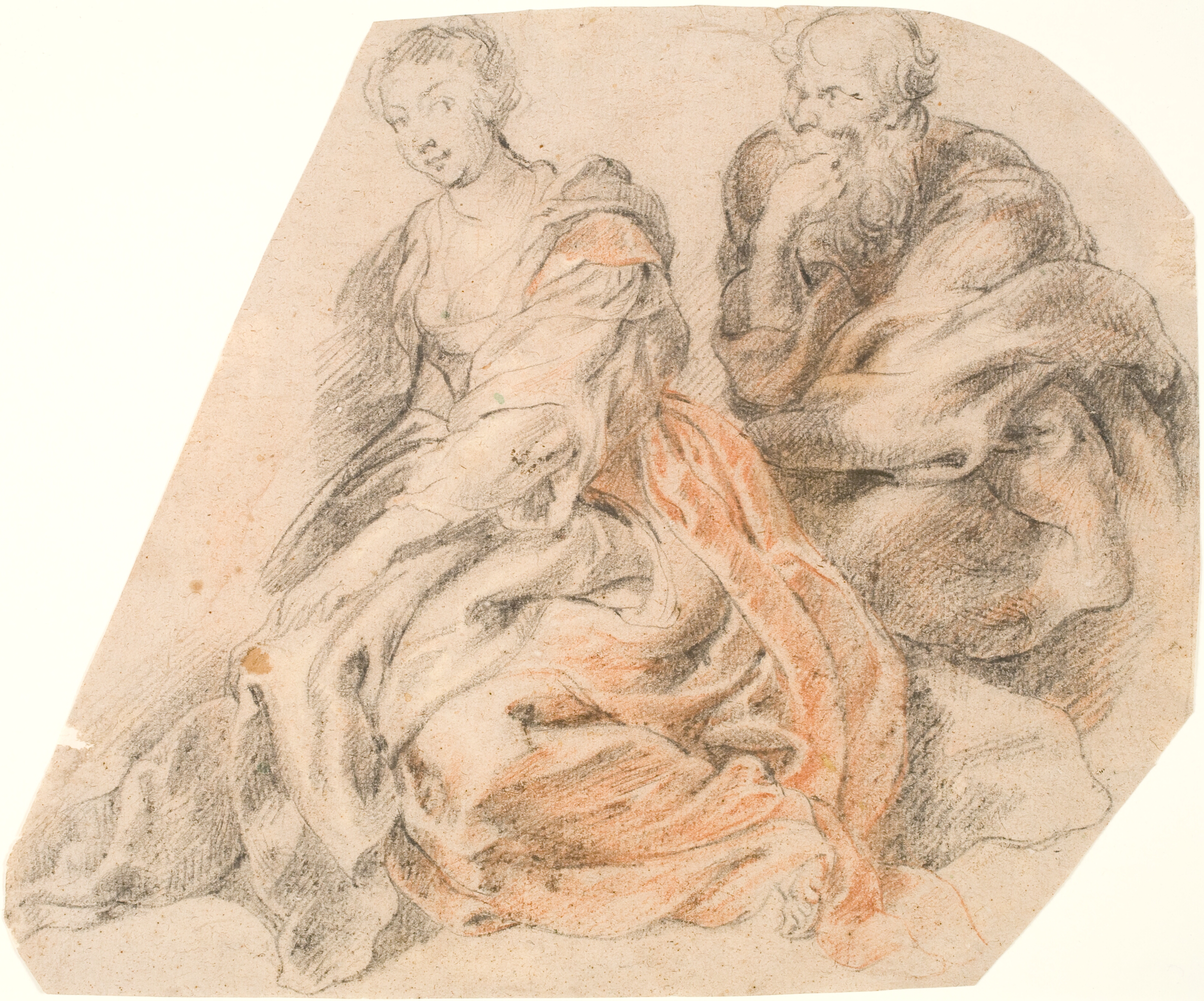 En ung kvinde og en gammel mand