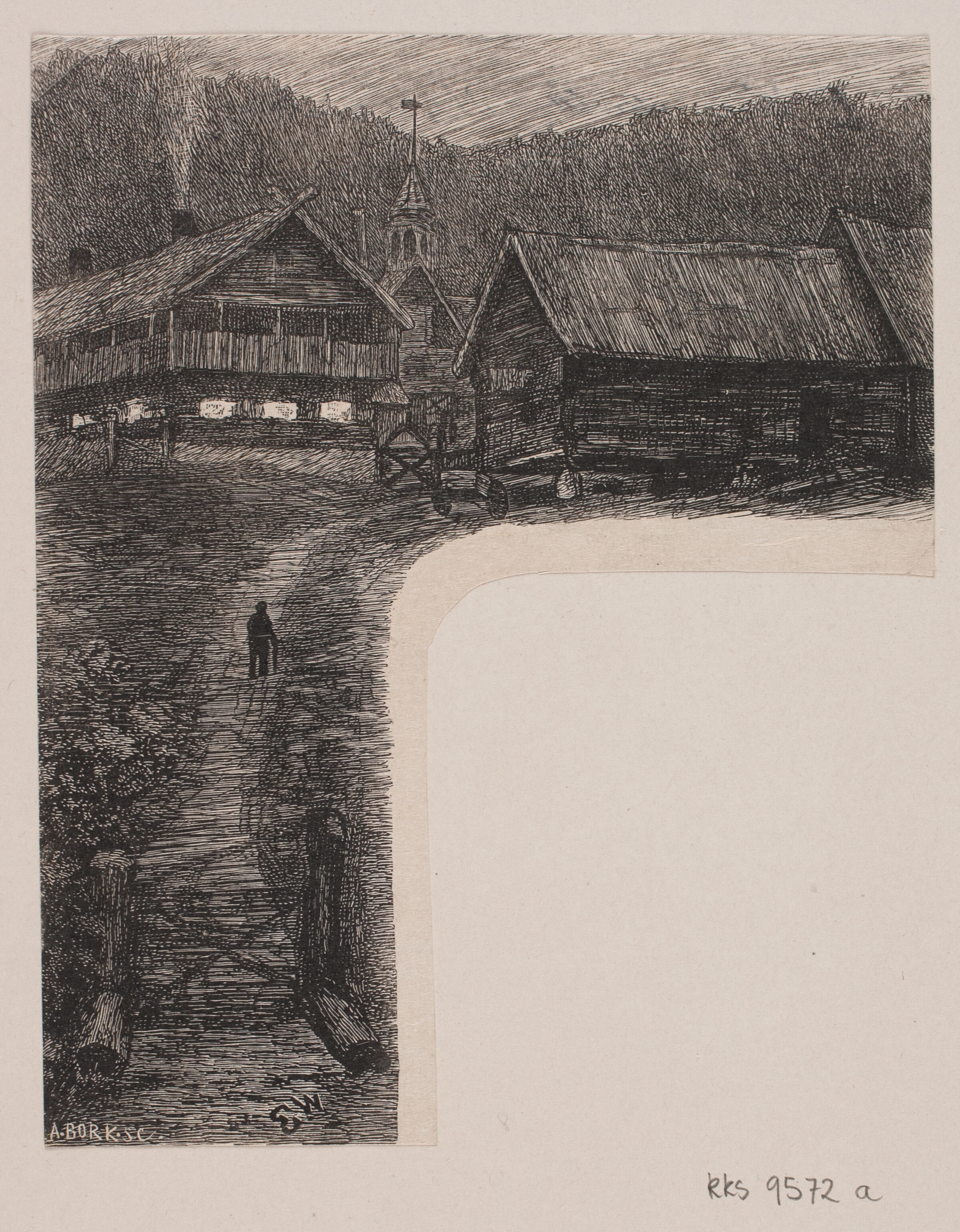 Illustration til "Den syvende far i huset"