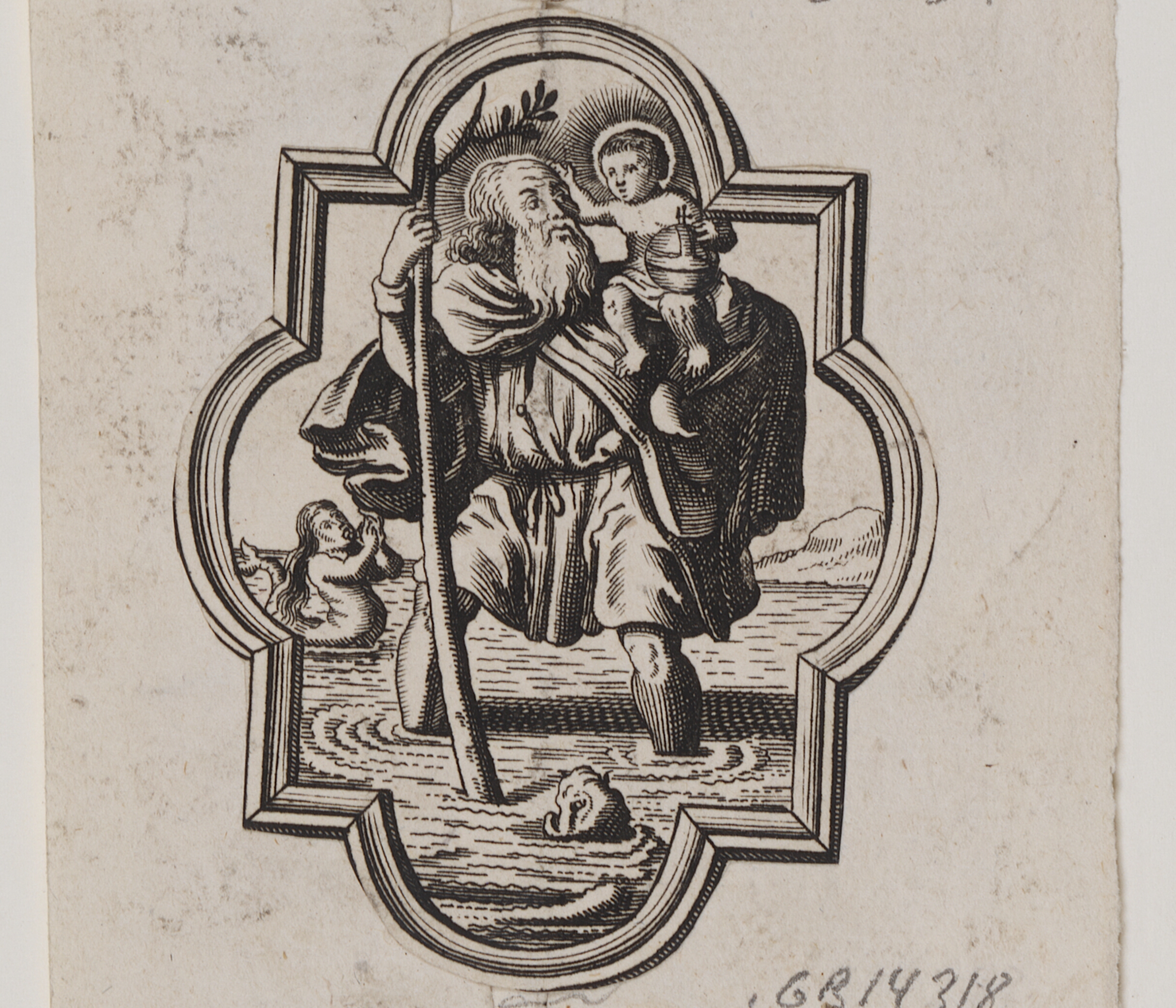 Emblem med den hellige Kristoffer