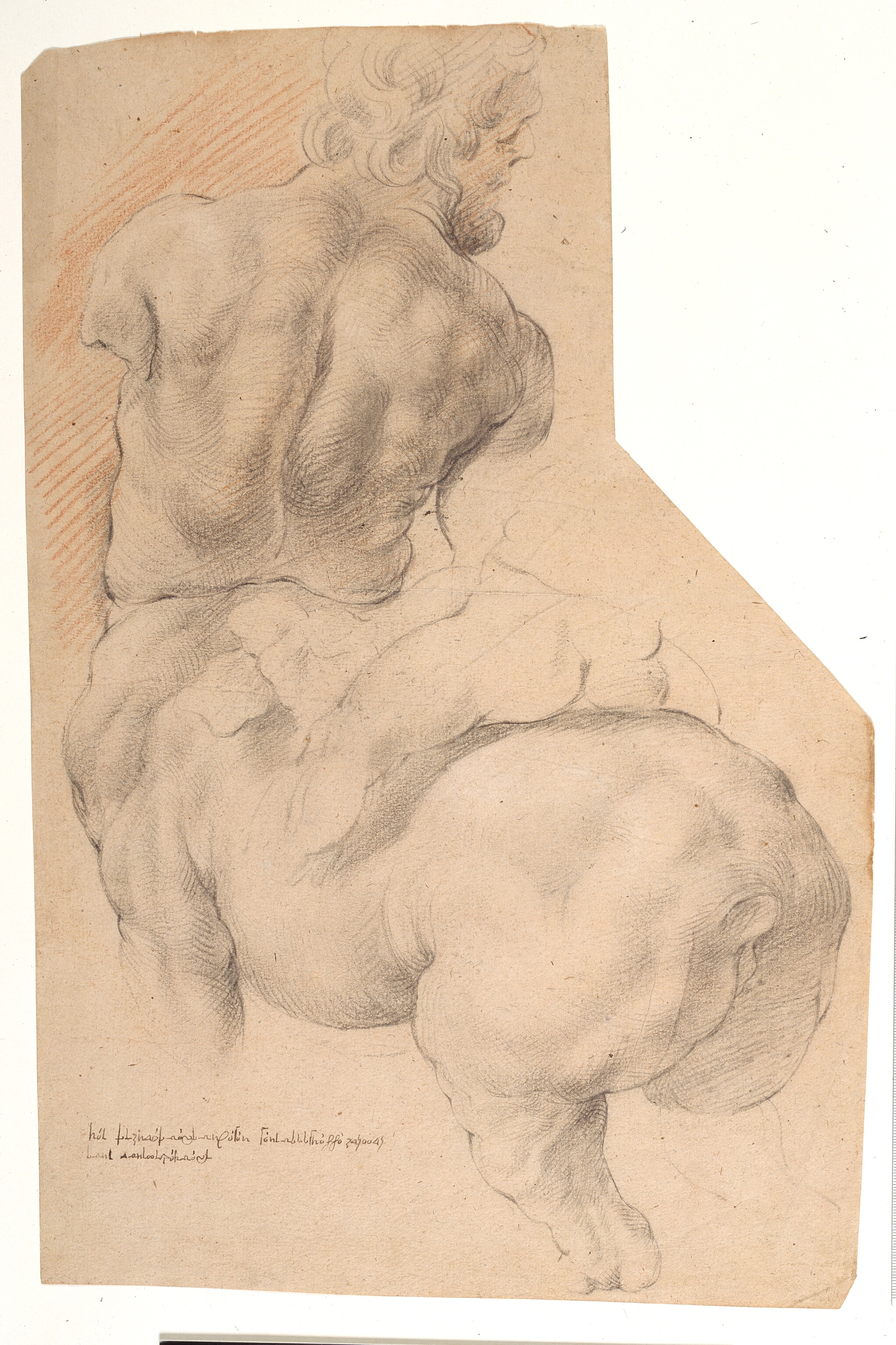 Kentaur betvunget af Amor. Antik skulpturgruppe set fra venstre