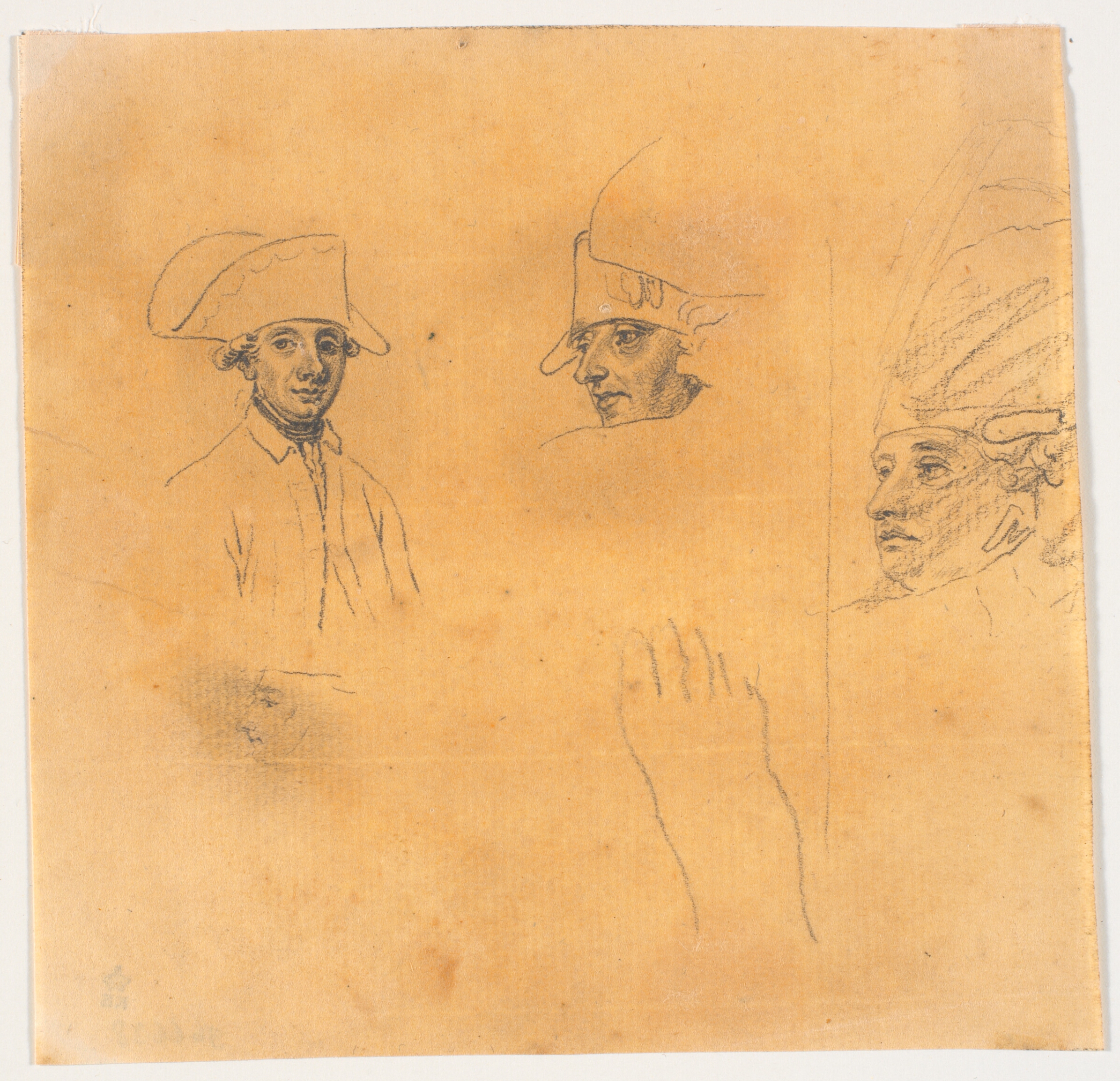 Forarbejde til stikket: Frederik d. Store rider hjem efter en revy ved Potsdam