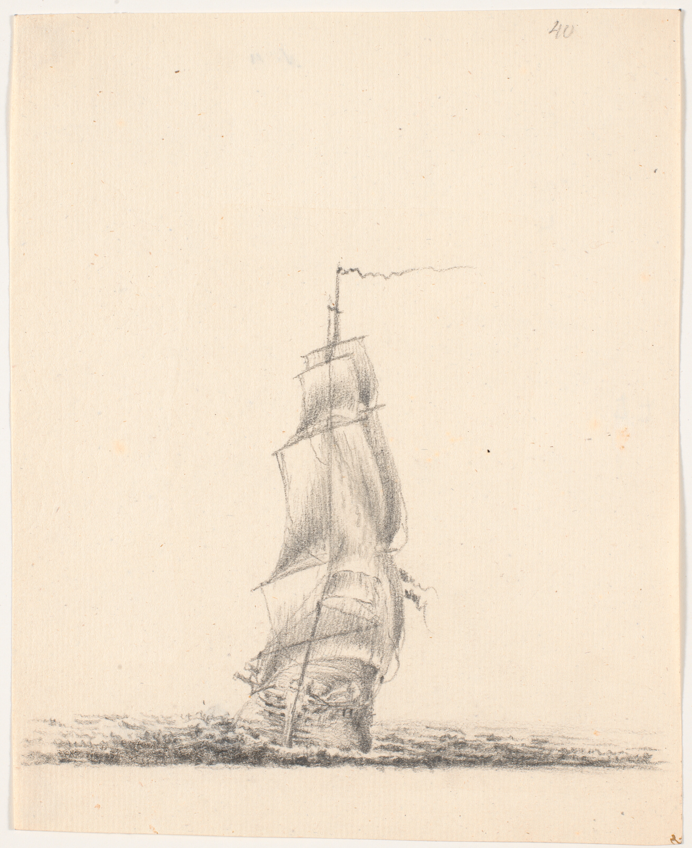 Marineskib for fulde sejl