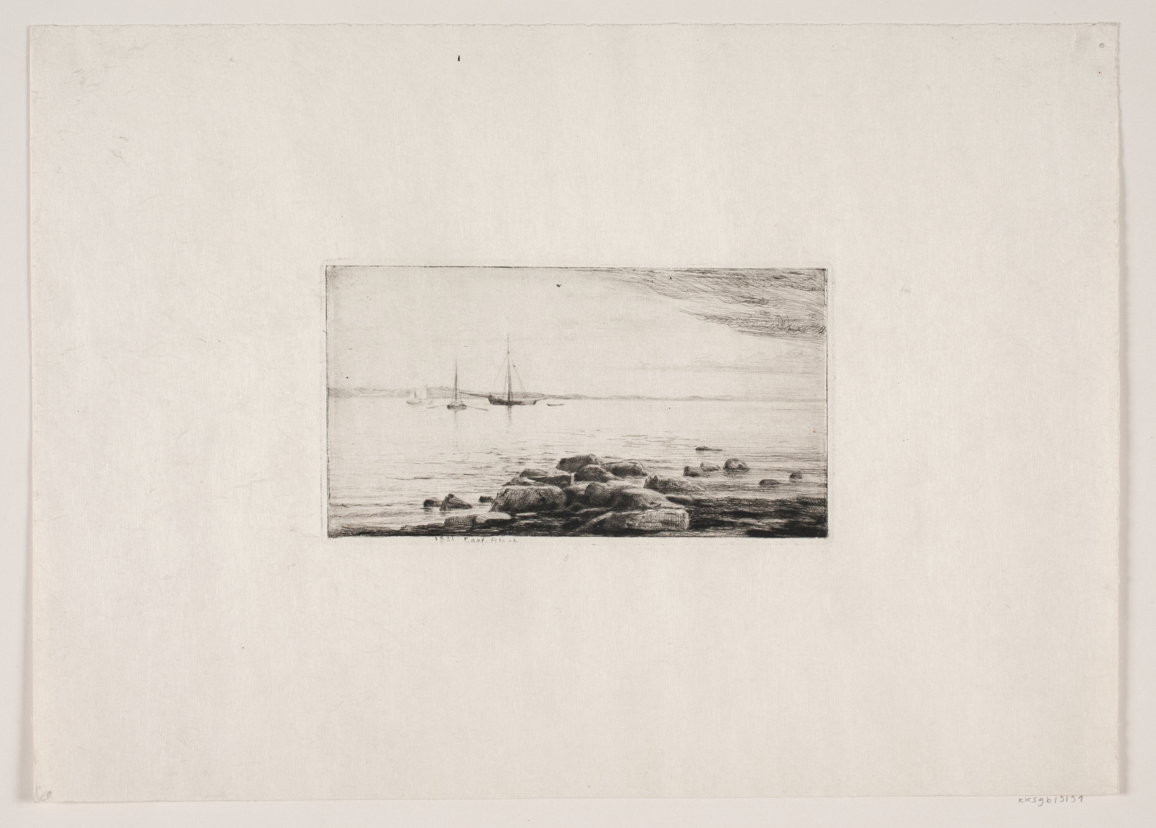 Strandparti ved Hellebæk