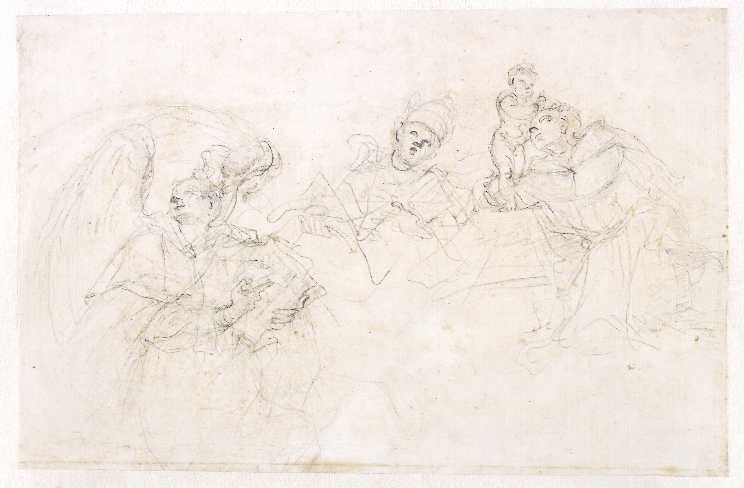 Tre helgener: Vincent Ferrer, en pave og Anton af Padova