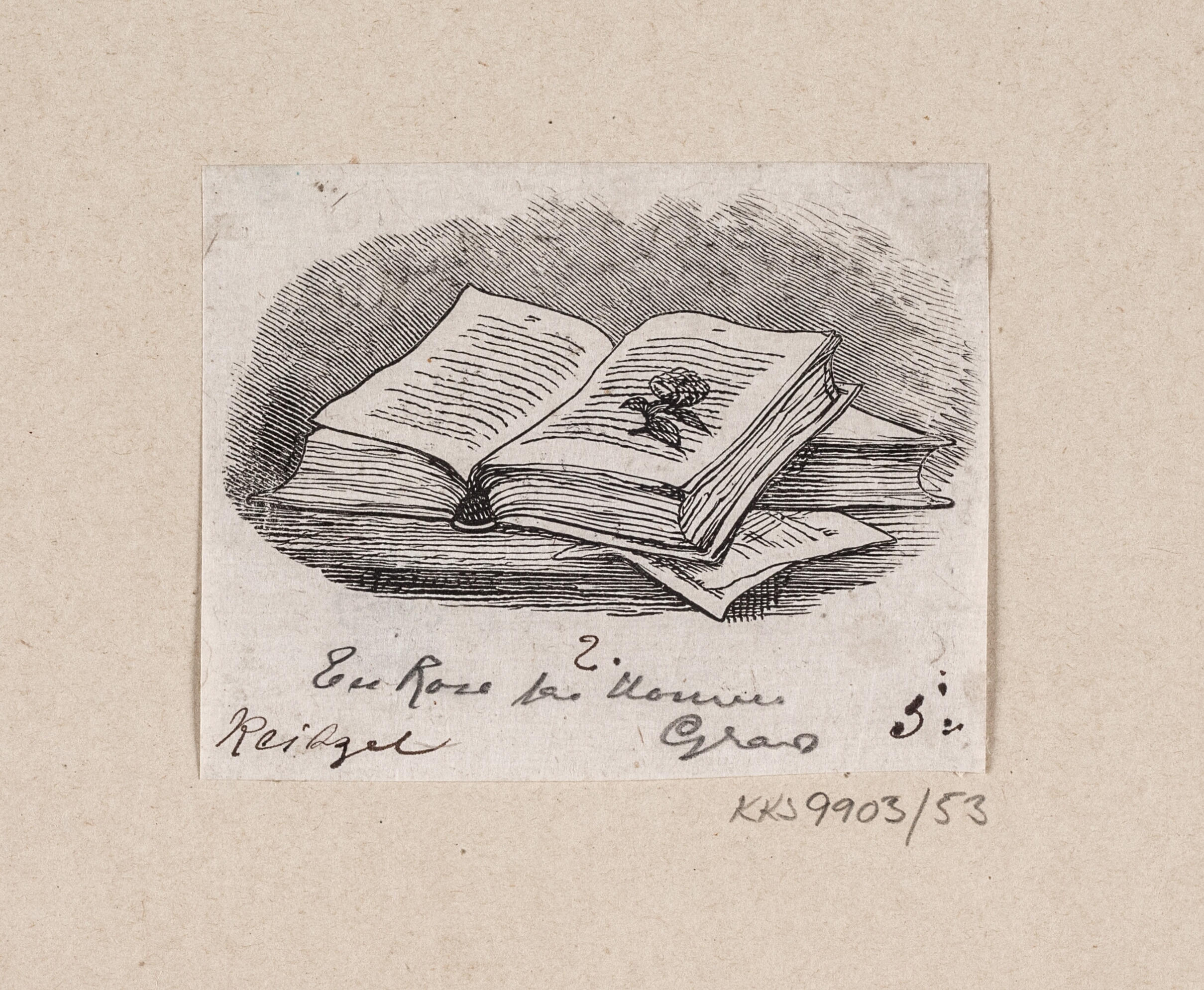 Illustration til "En Rose fra Homers Grav" i H.C. Andersen, "Eventyr og Historier", Bind 1