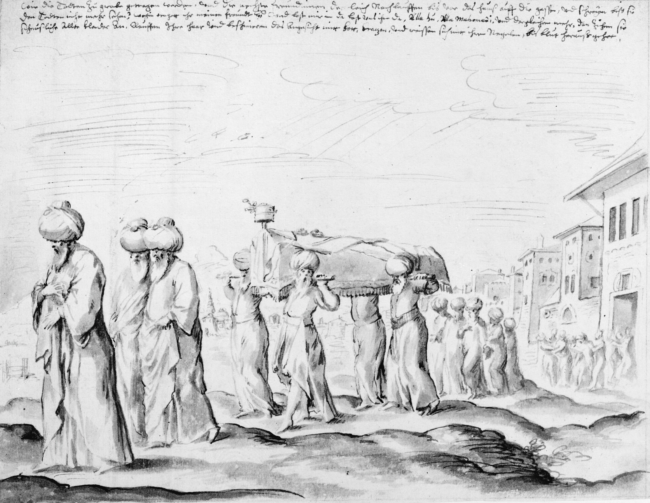 Hestevogn ved en høstak